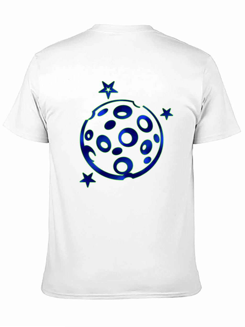 Cosmic Moon & Stars Black T-Shirt