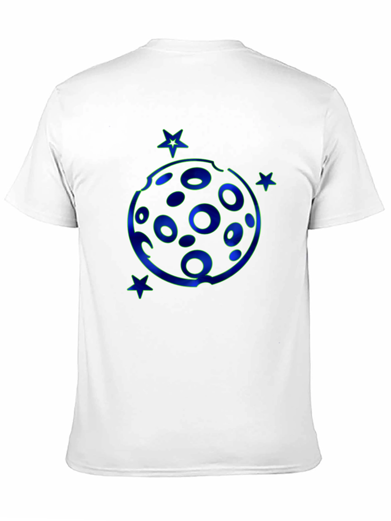 Cosmic Moon & Stars Black T-Shirt