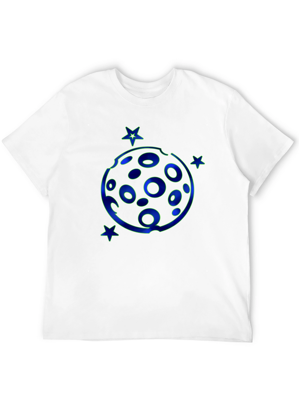 Cosmic Moon & Stars Black T-Shirt