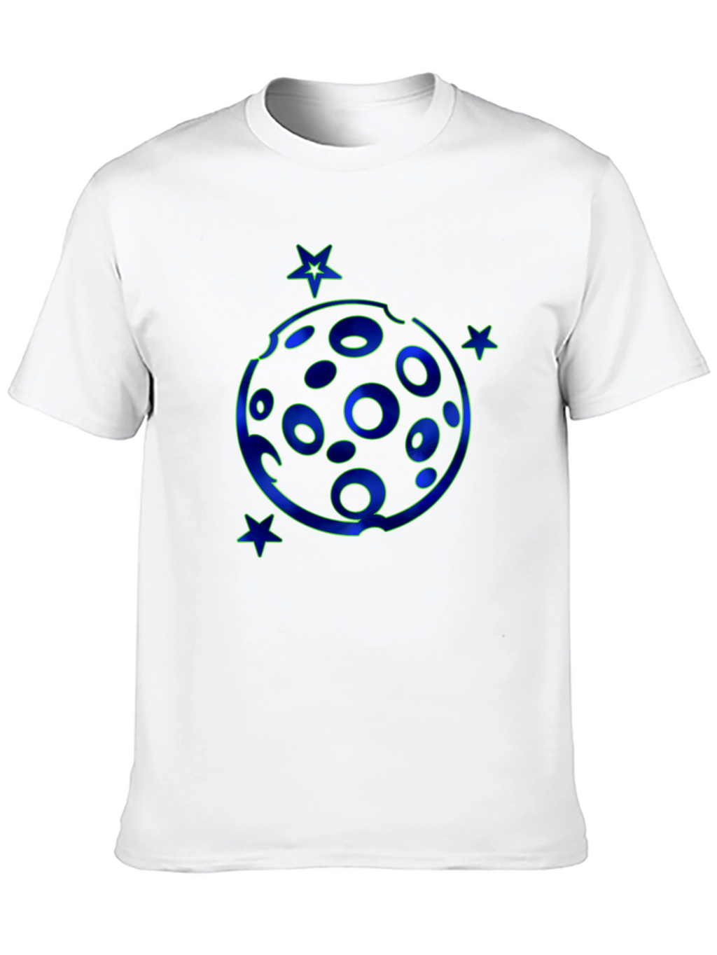Cosmic Moon & Stars Black T-Shirt