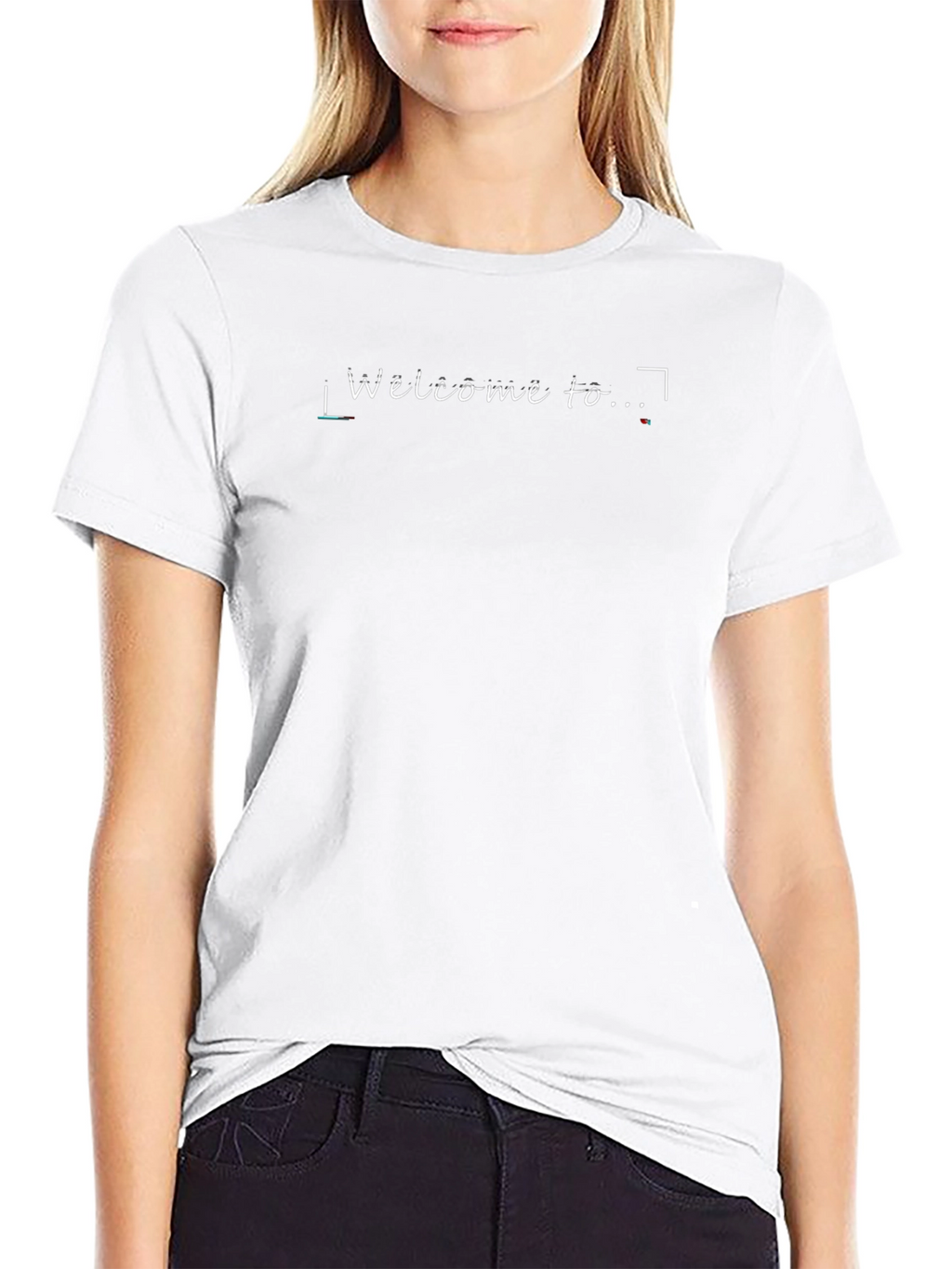 Welcome to... T-Shirt - Stylish Black Tee