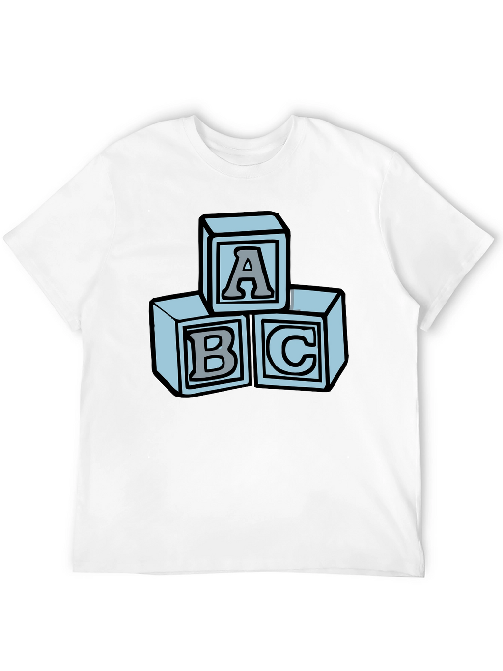 ABC Blocks Graphic Tee - Soft Cotton Blend