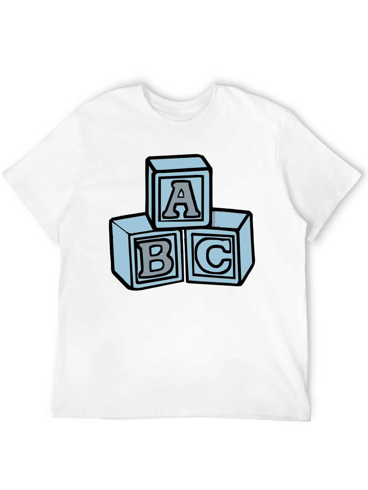 ABC Blocks Graphic Tee - Soft Cotton Blend