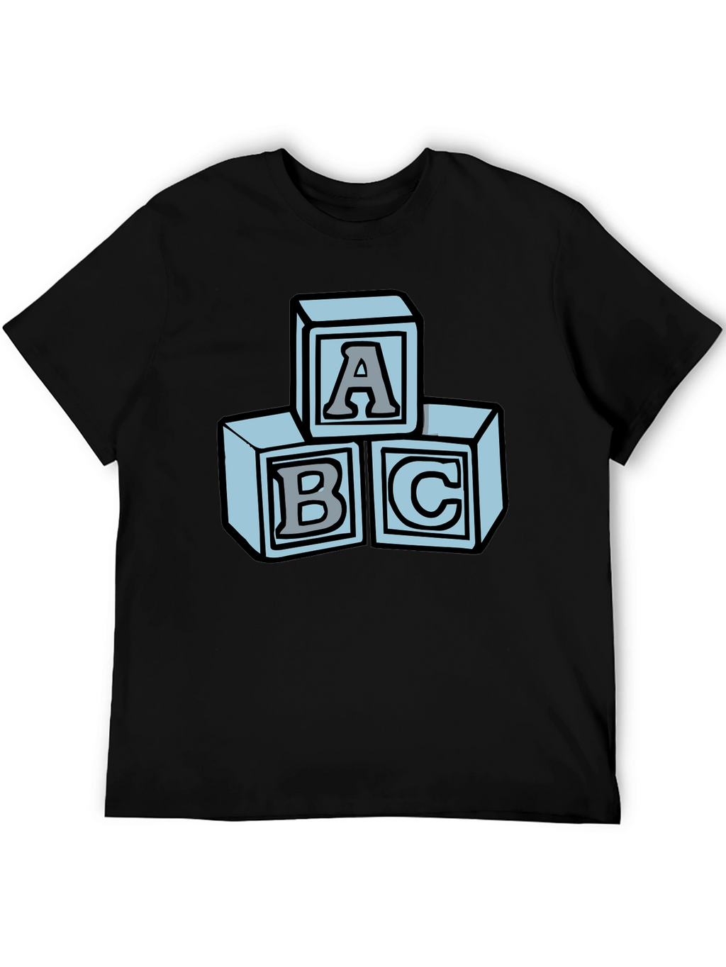 ABC Blocks Graphic Tee - Soft Cotton Blend