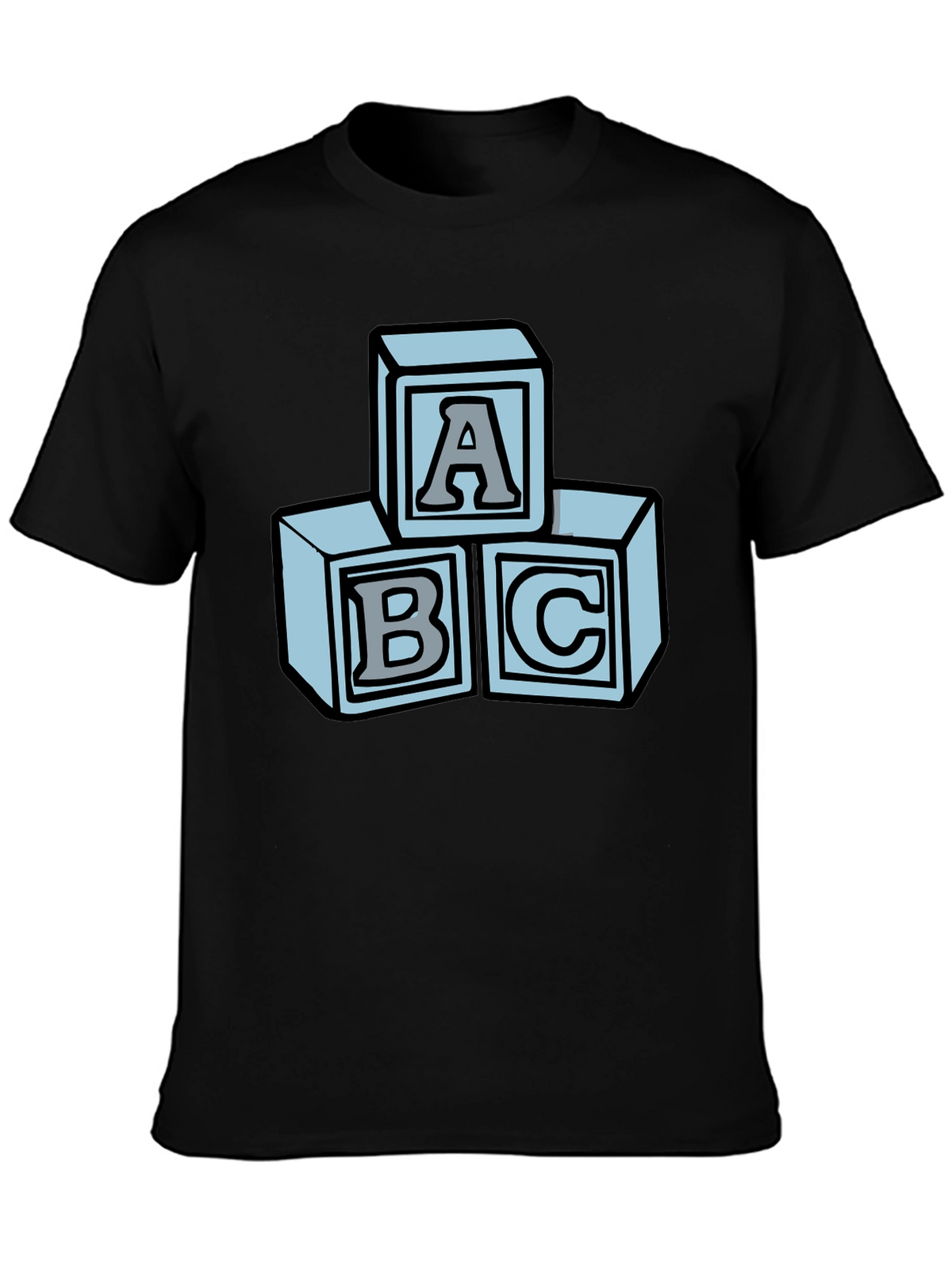 ABC Blocks Graphic Tee - Soft Cotton Blend