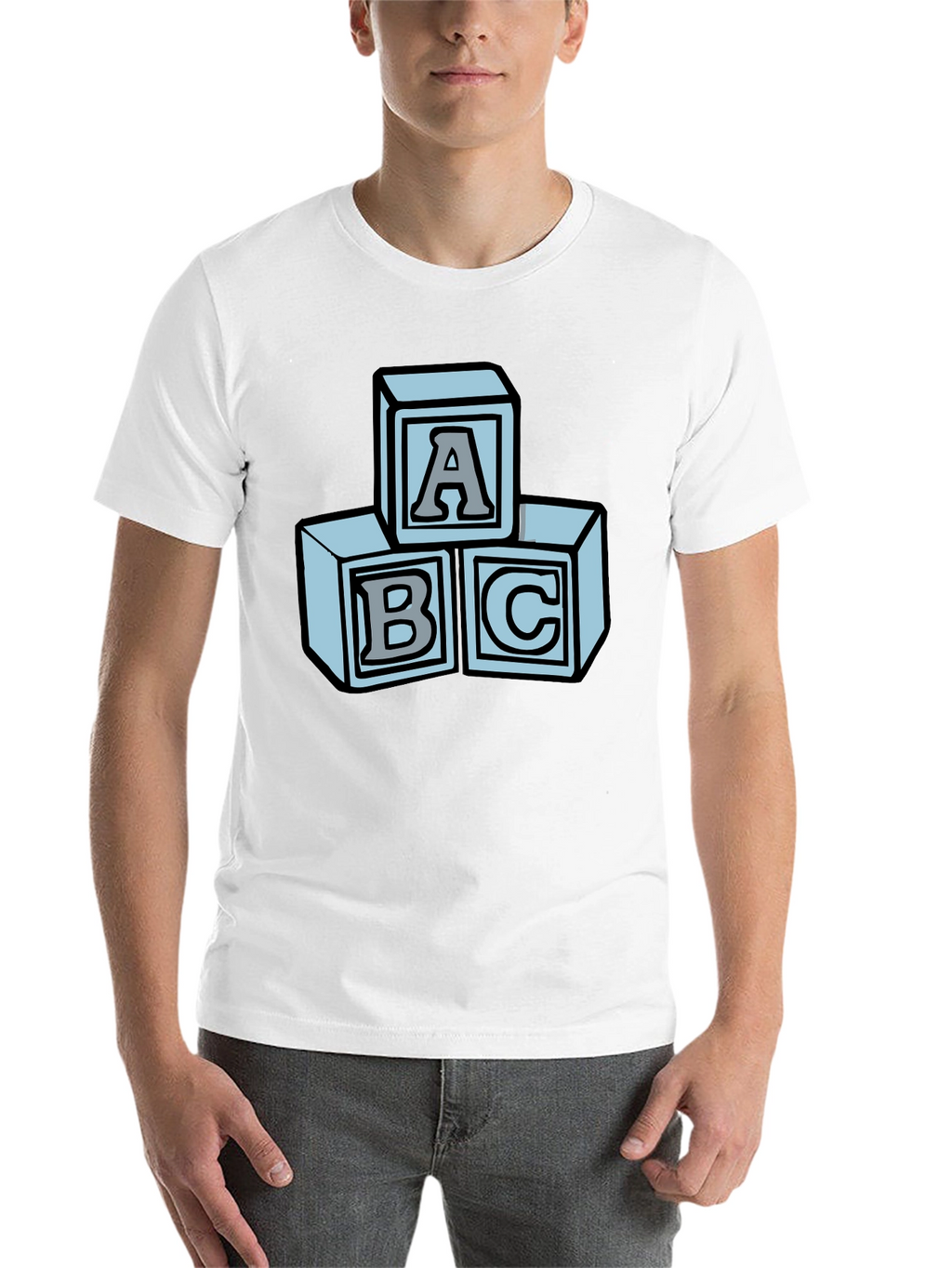 ABC Blocks Graphic Tee - Soft Cotton Blend