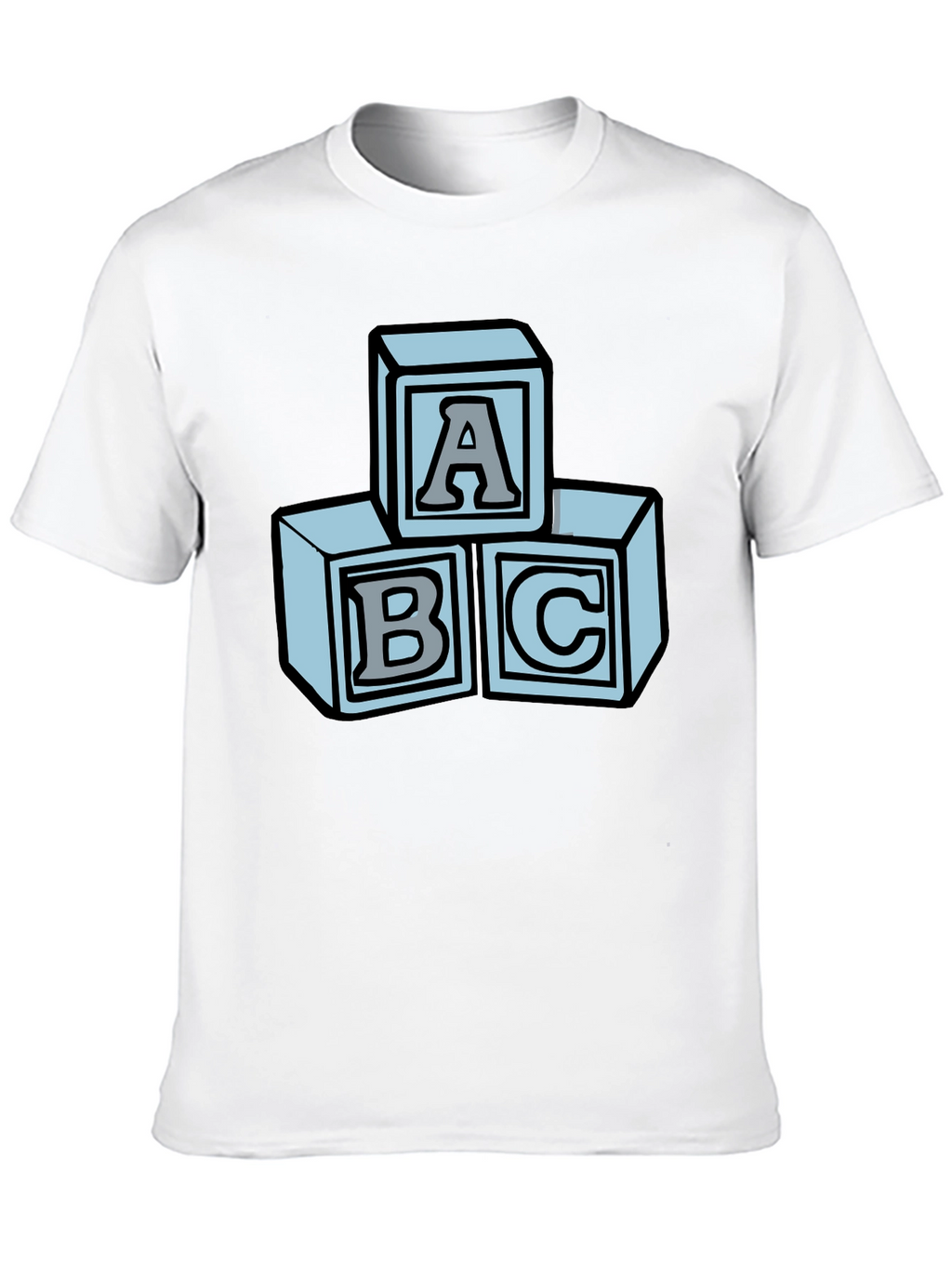 ABC Blocks Graphic Tee - Soft Cotton Blend