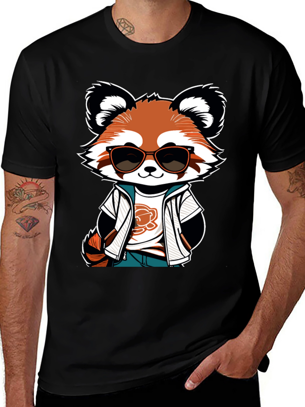 Cool Red Panda Graphic Tee
