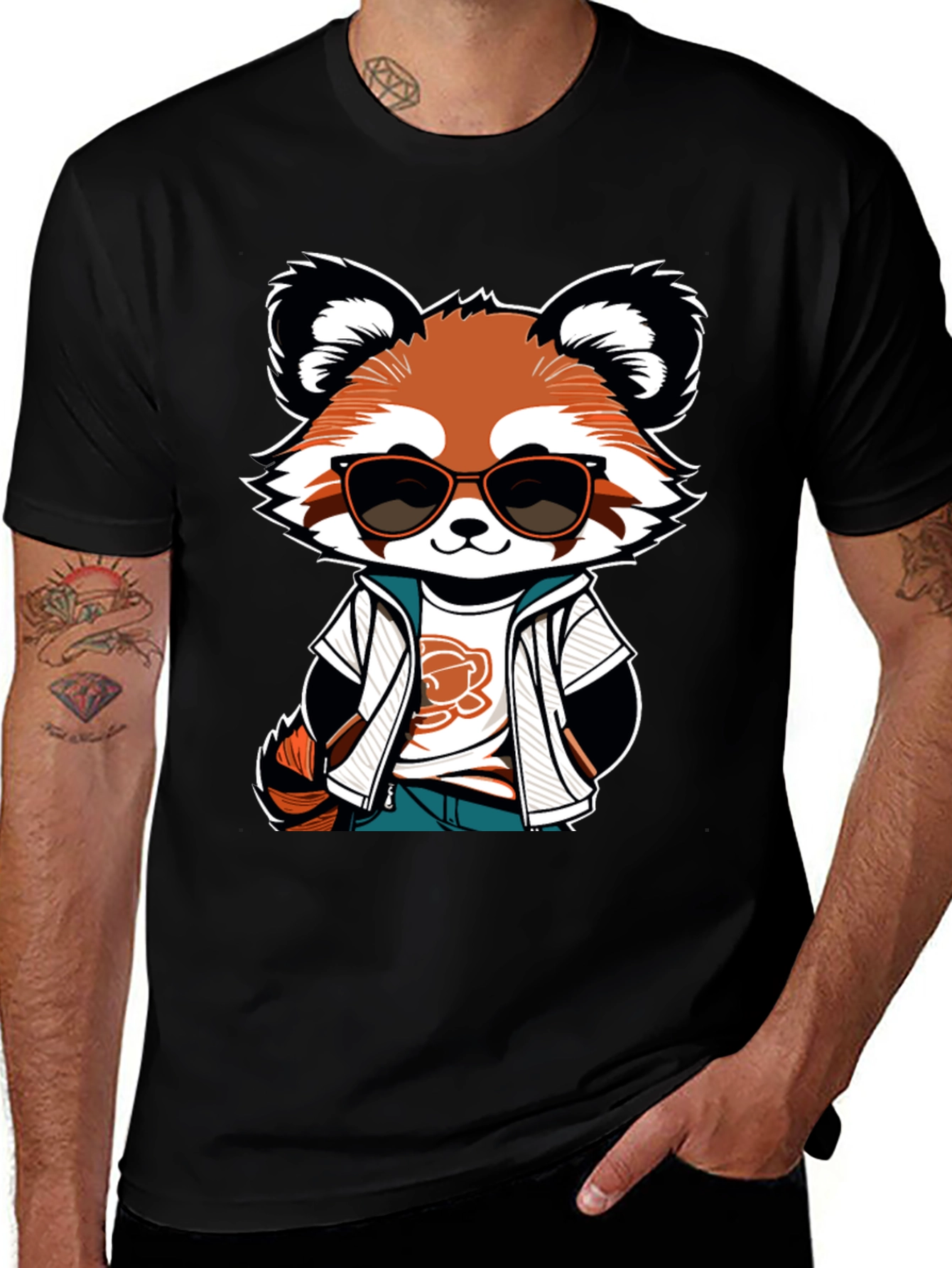 Cool Red Panda Graphic Tee
