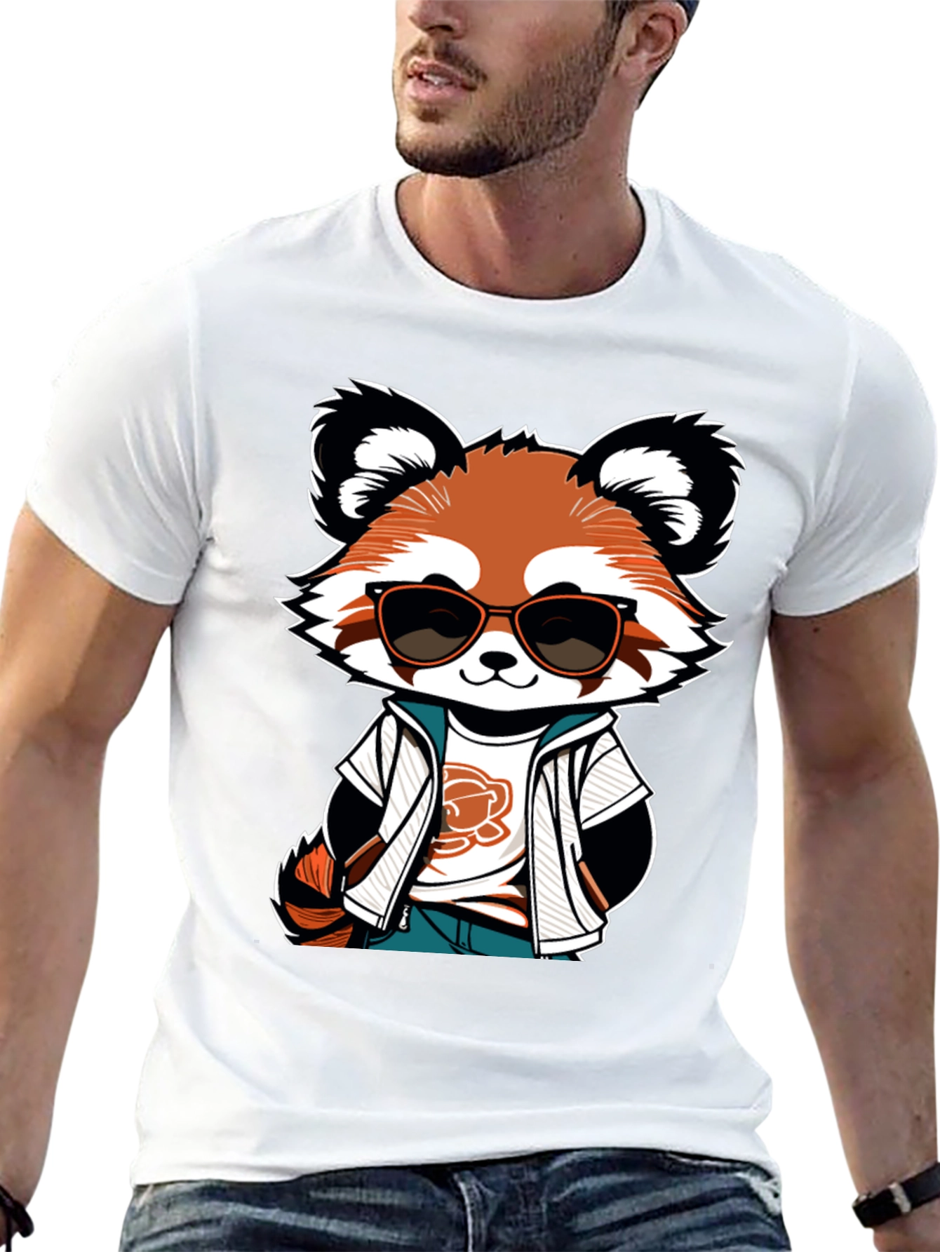 Cool Red Panda Graphic Tee