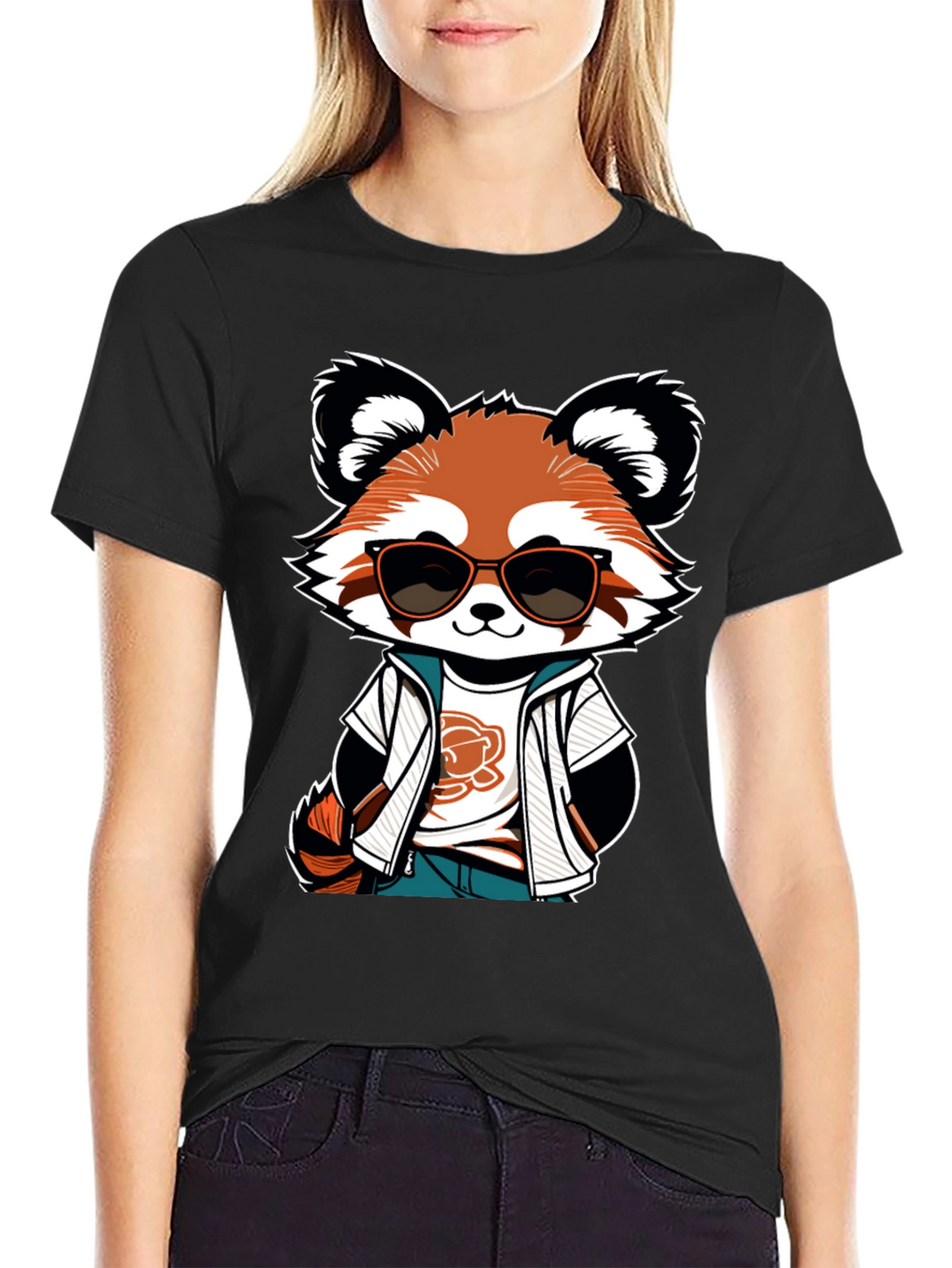 Cool Red Panda Graphic Tee