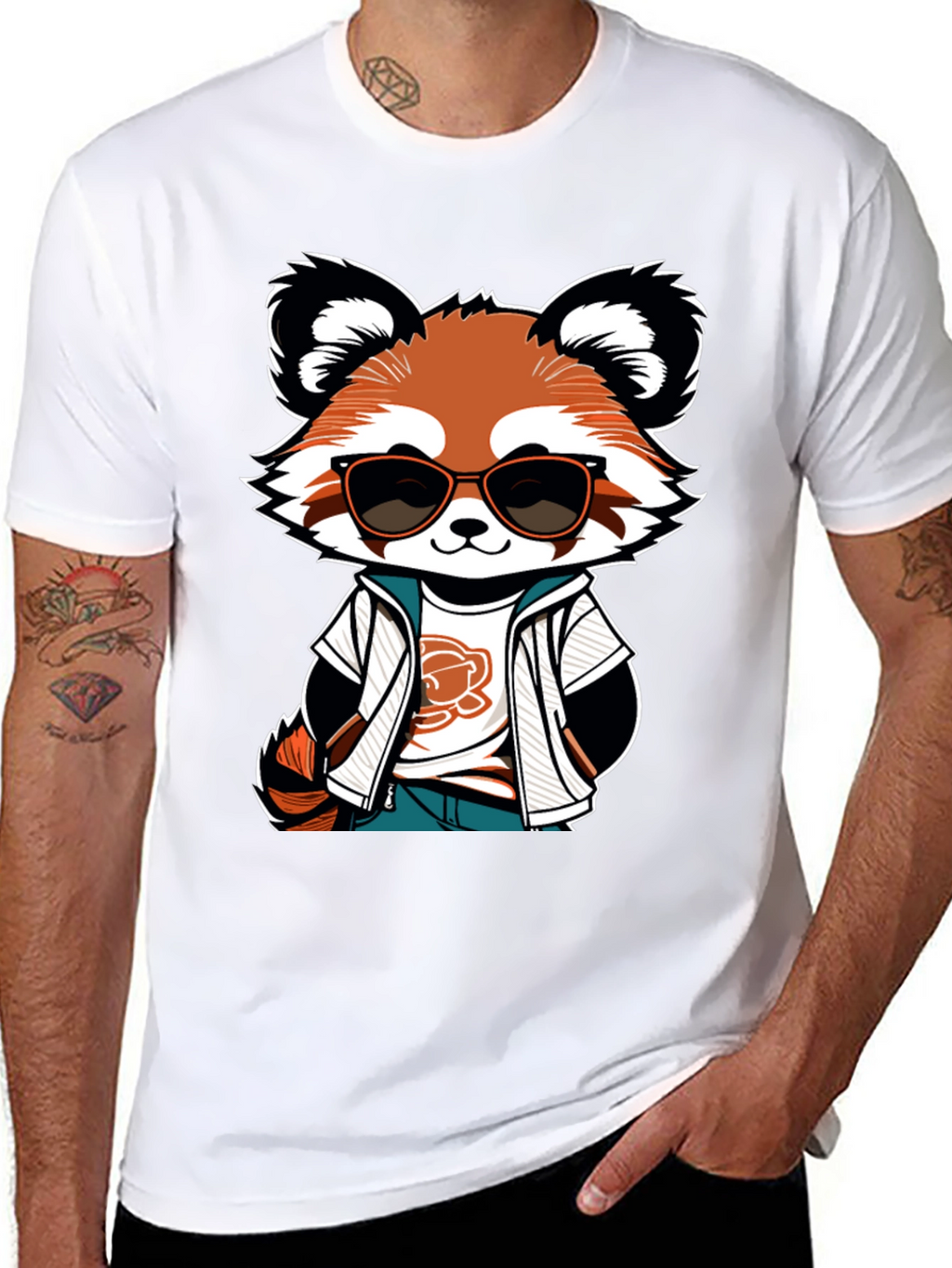 Cool Red Panda Graphic Tee