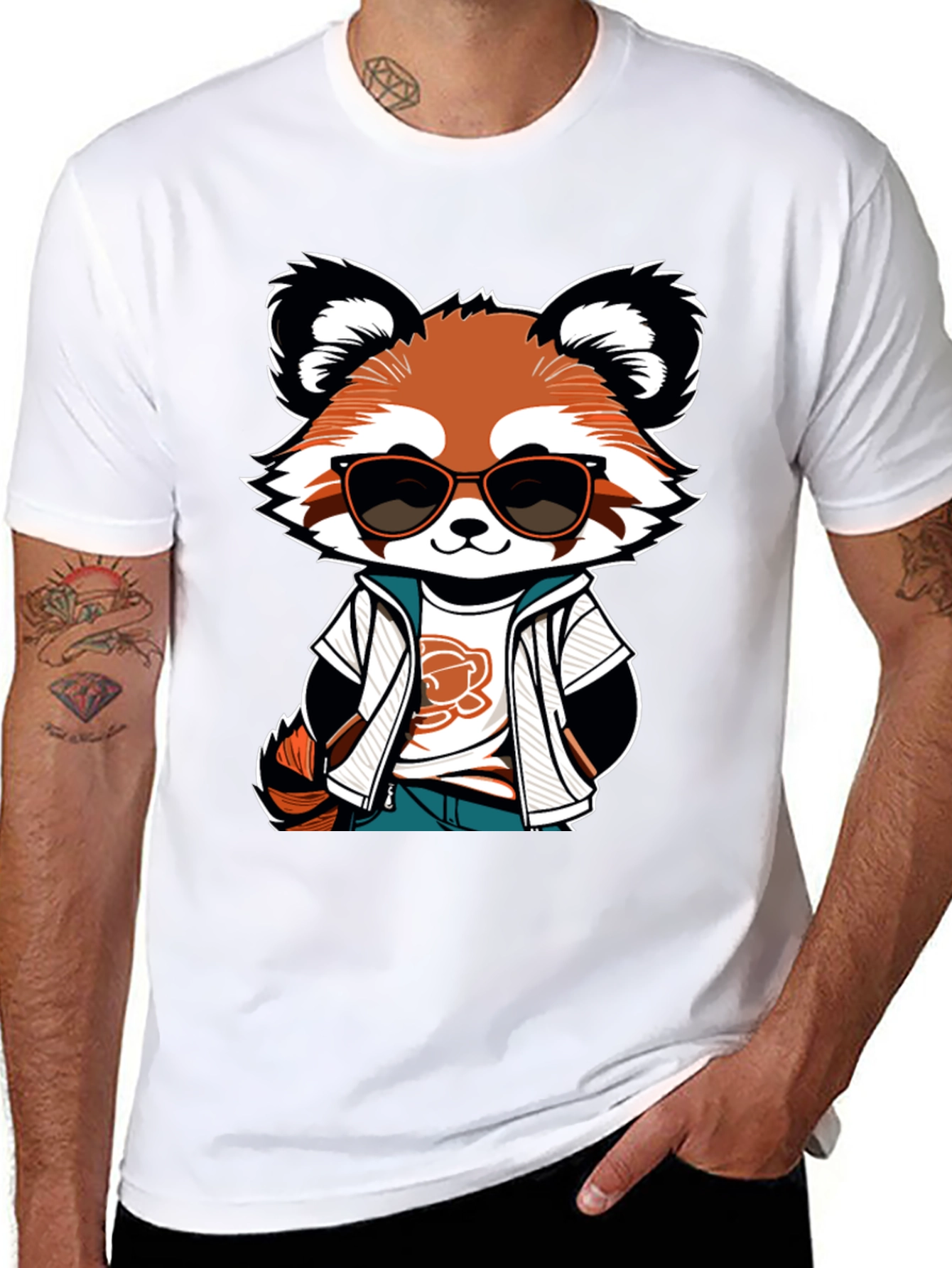Cool Red Panda Graphic Tee