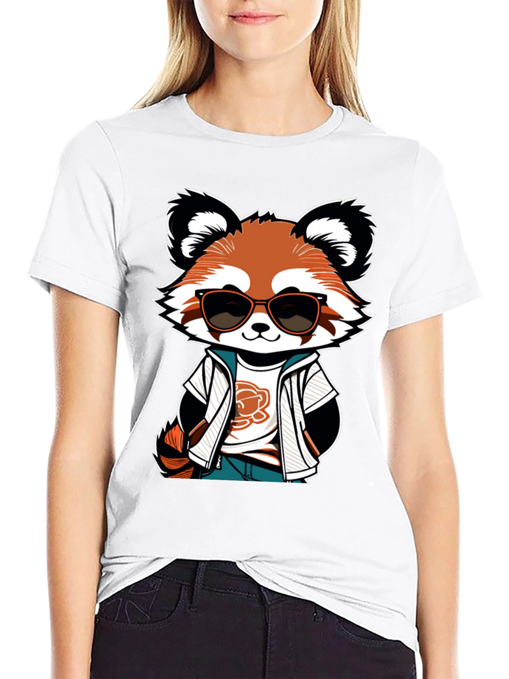 Cool Red Panda Graphic Tee
