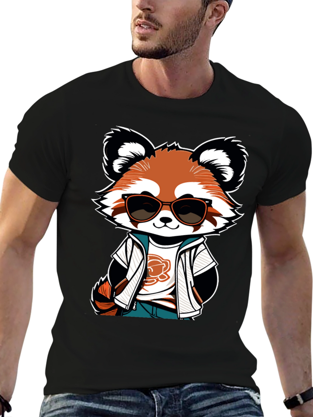 Cool Red Panda Graphic Tee