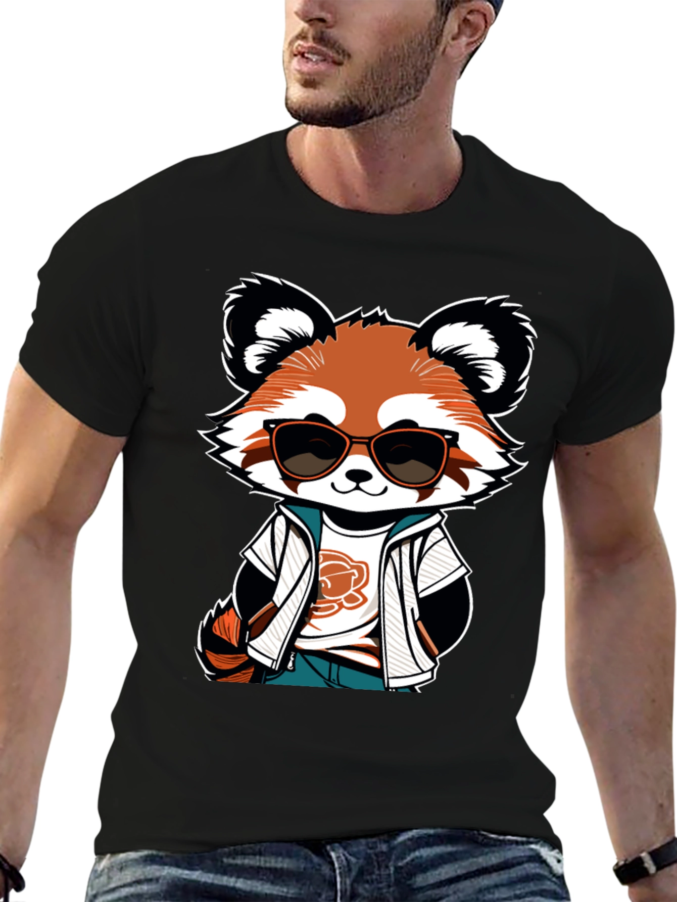 Cool Red Panda Graphic Tee