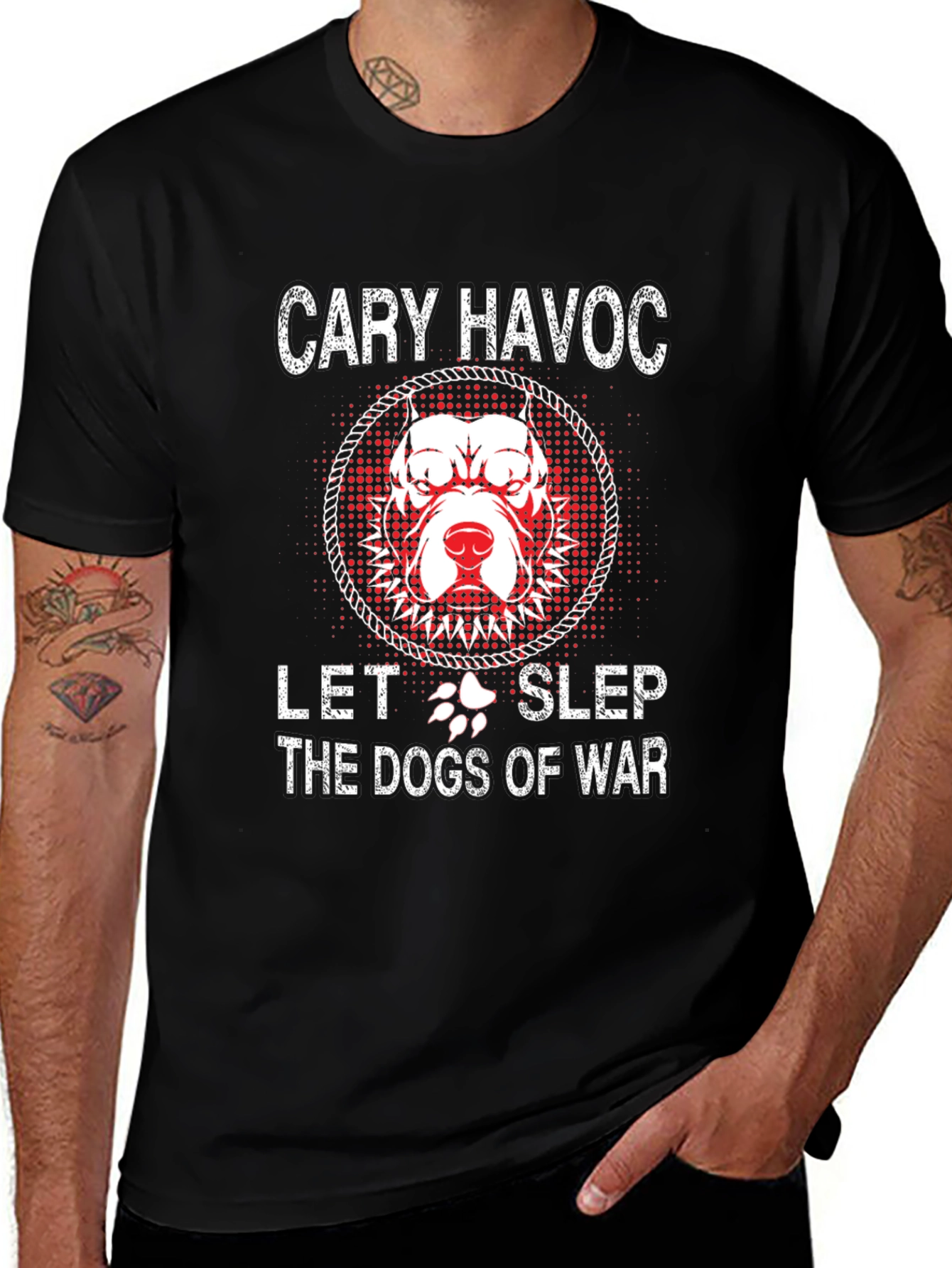 Cary Havoc Let the Dogs of War Graphic Tee