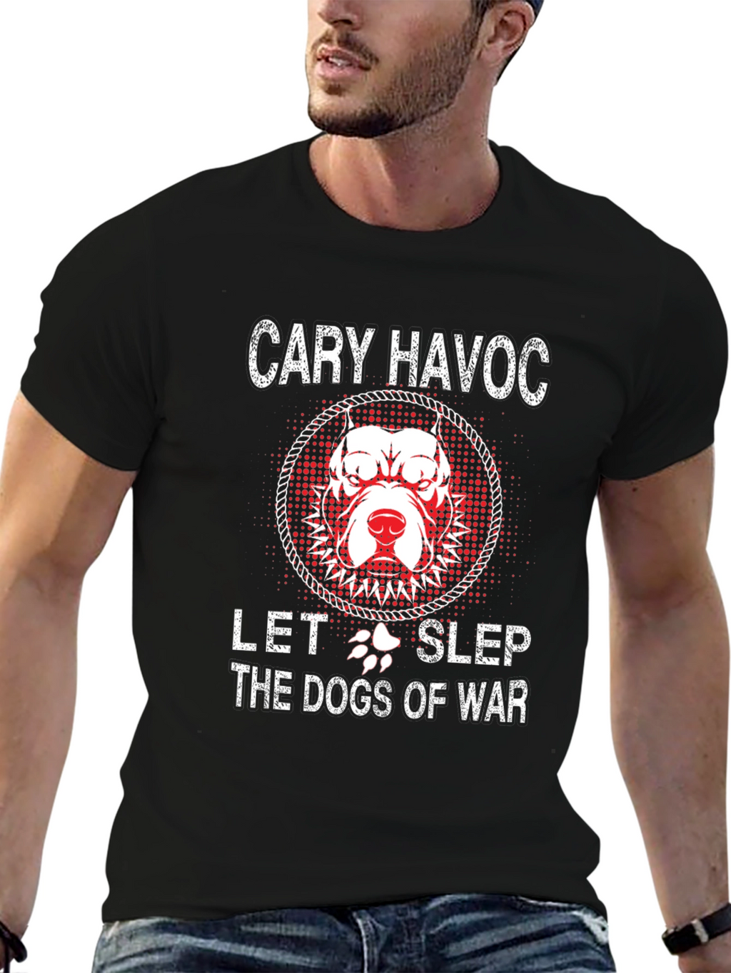 Cary Havoc Let the Dogs of War Graphic Tee