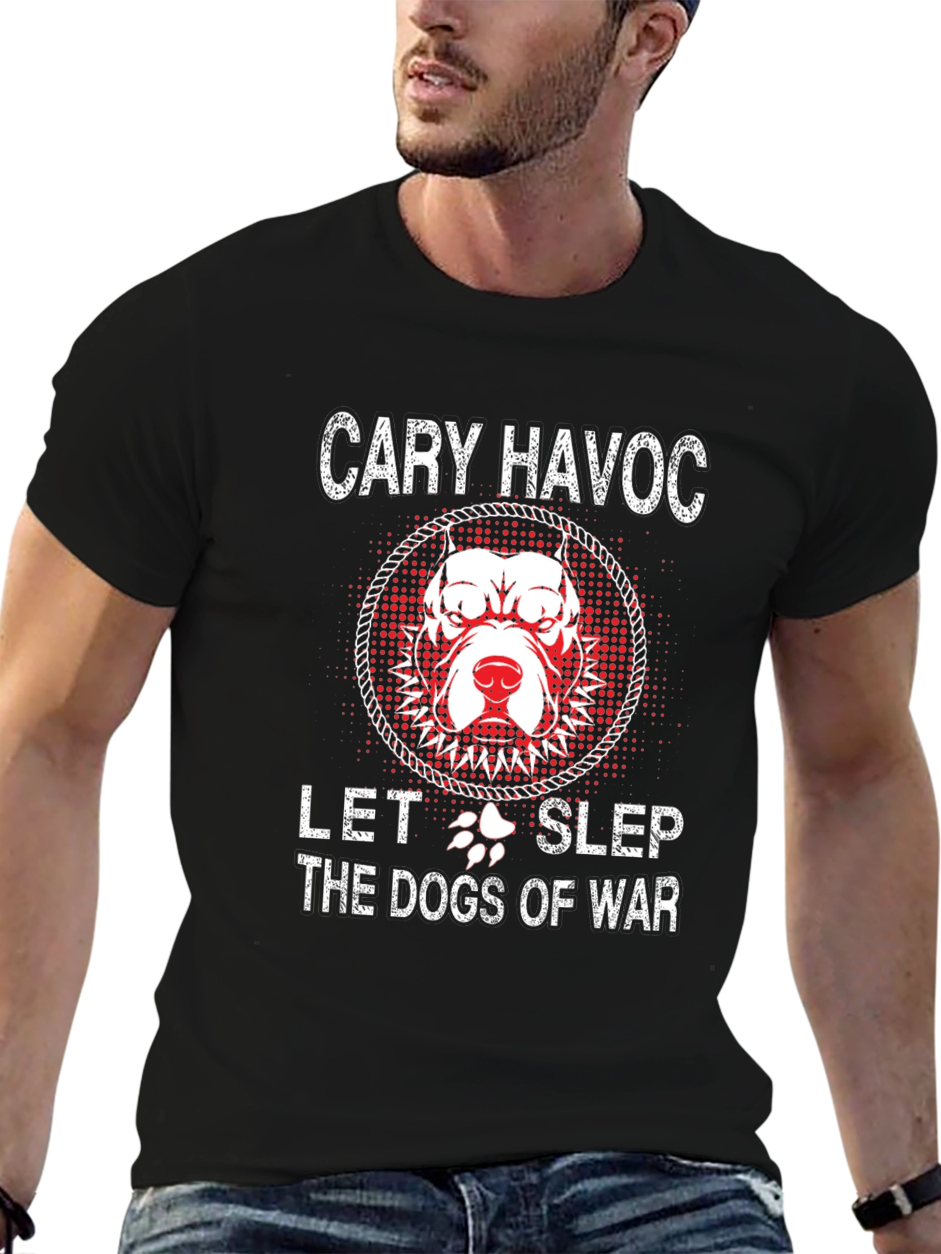 Cary Havoc Let the Dogs of War Graphic Tee
