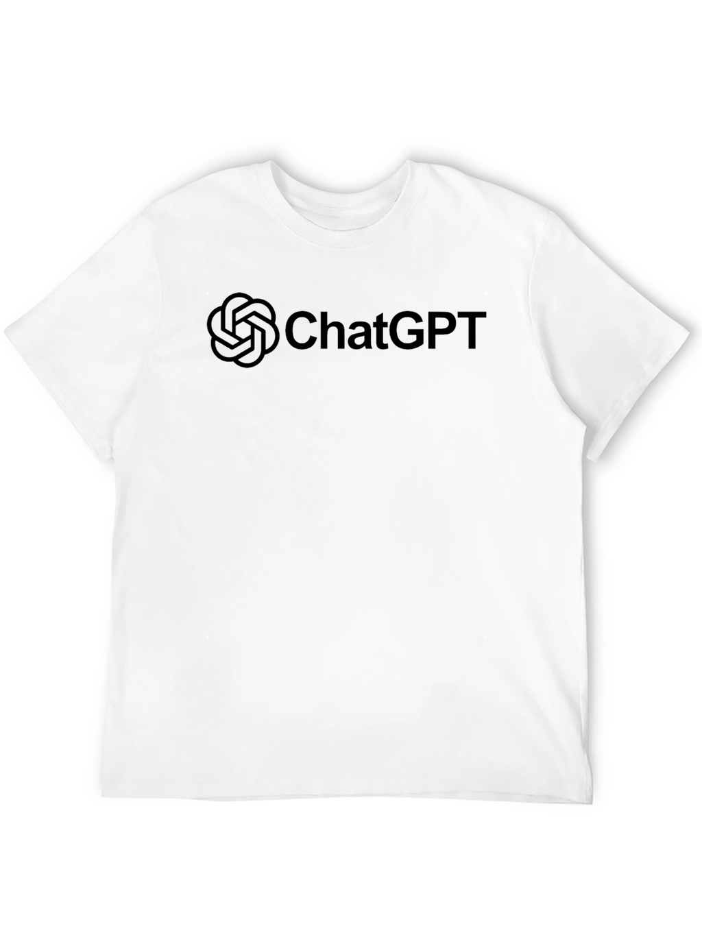 ChatGPT Logo Black T-Shirt - Trendy AI Tee