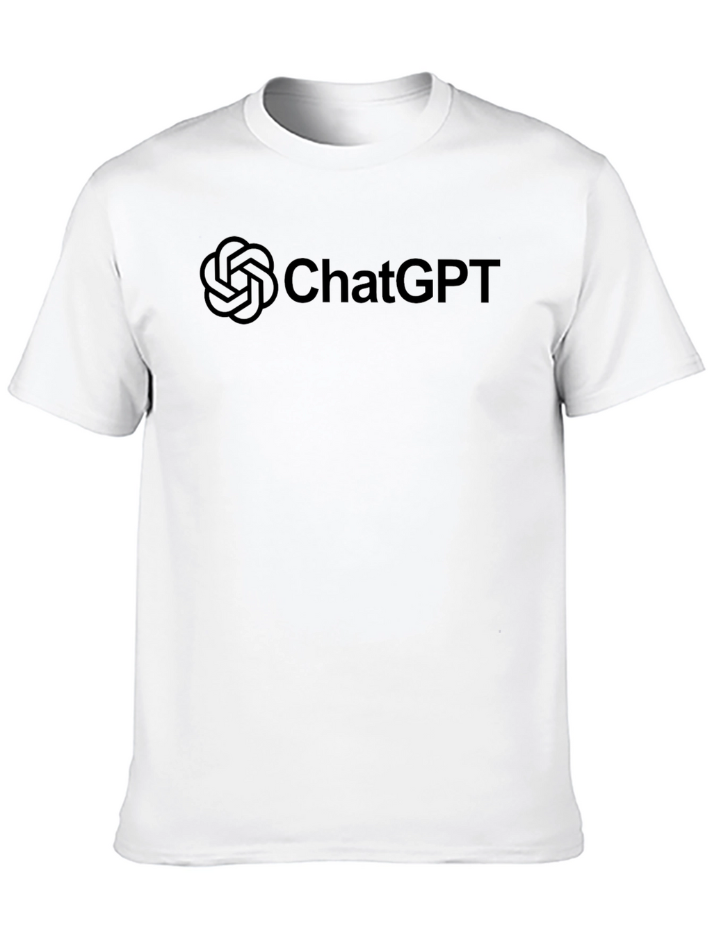 ChatGPT Logo Black T-Shirt - Trendy AI Tee