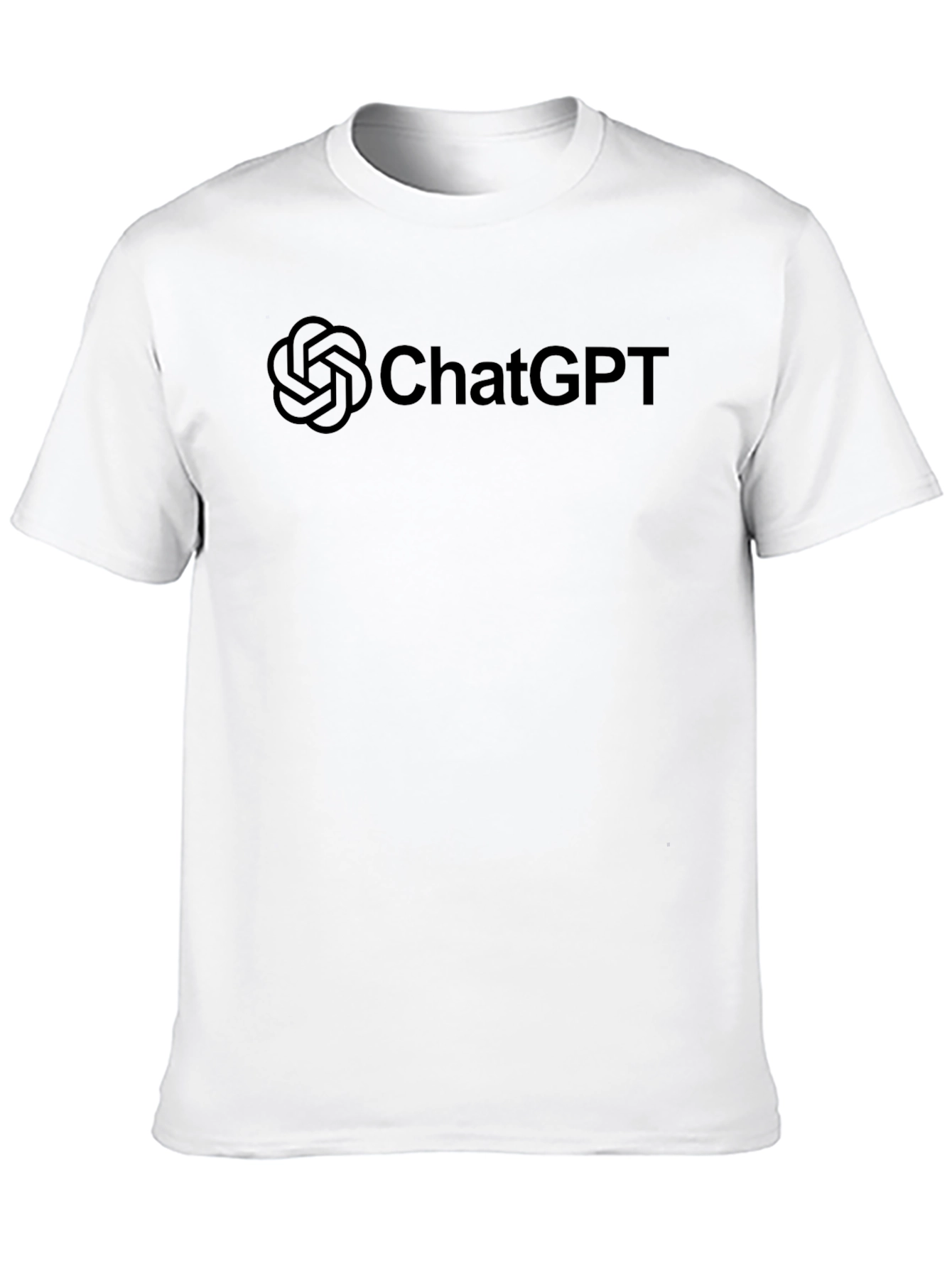 ChatGPT Logo Black T-Shirt - Trendy AI Tee