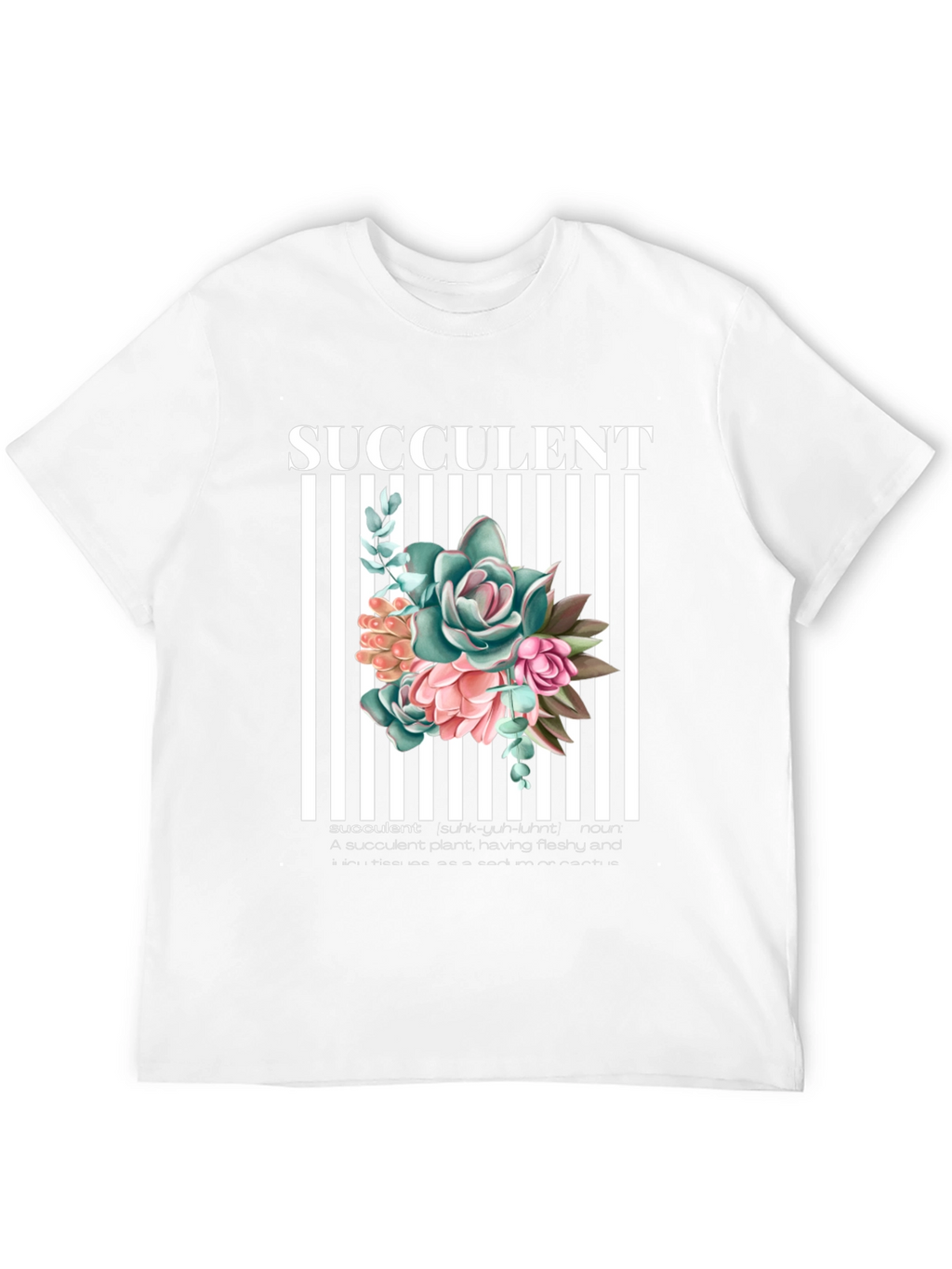 Succulent Plant Graphic T-Shirt