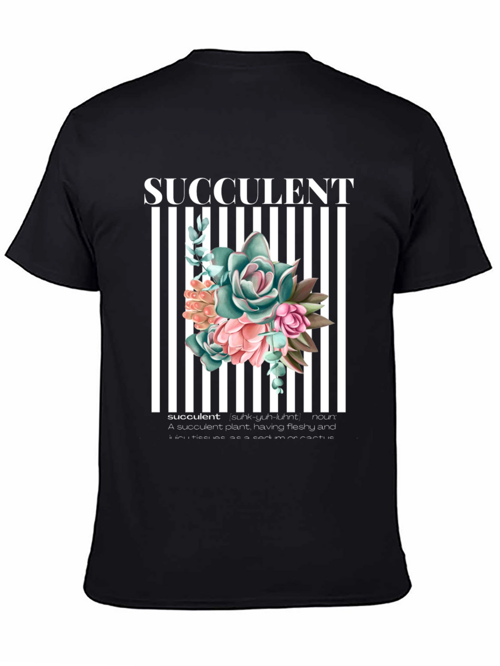Succulent Plant Graphic T-Shirt