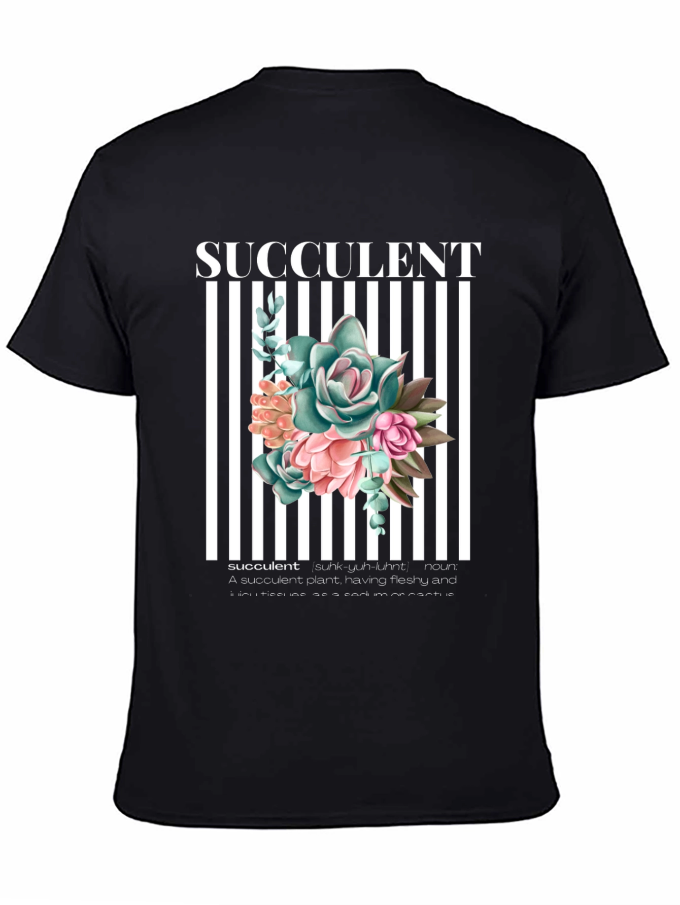 Succulent Plant Graphic T-Shirt