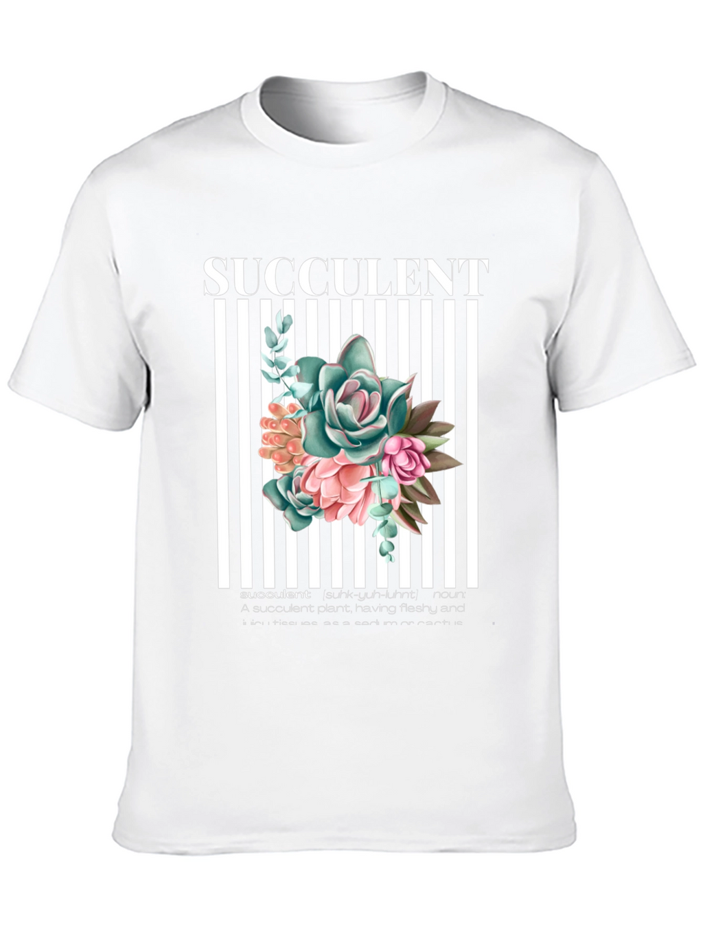 Succulent Plant Graphic T-Shirt