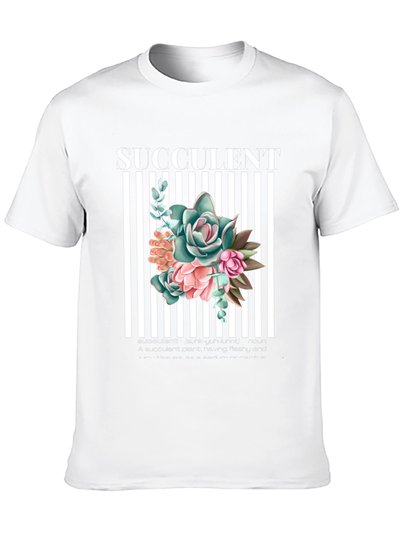 Succulent Plant Graphic T-Shirt