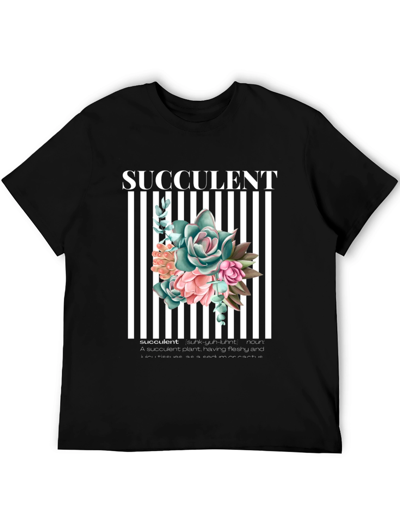 Succulent Plant Graphic T-Shirt