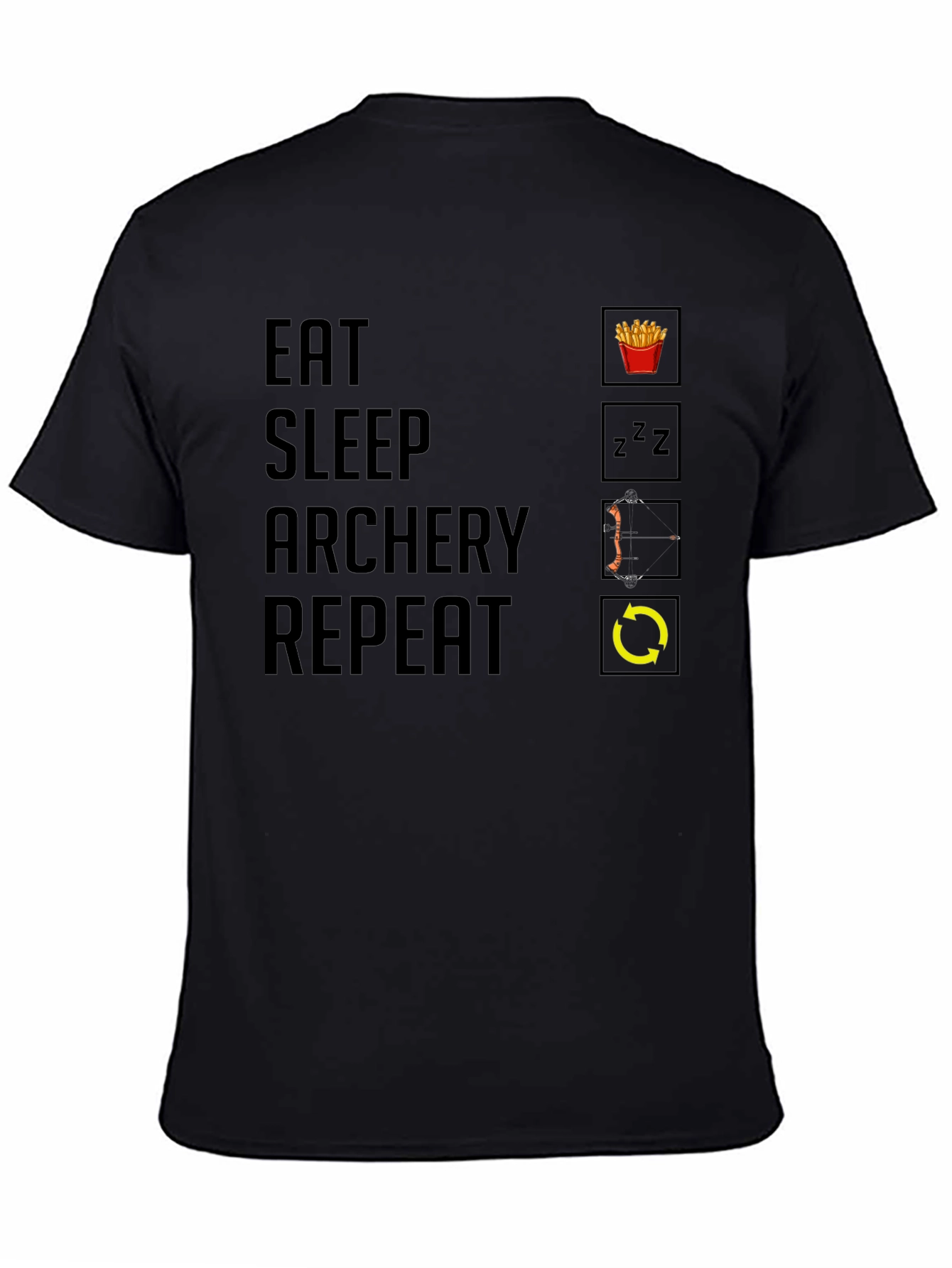 Eat Sleep Archery Repeat Graphic Tee