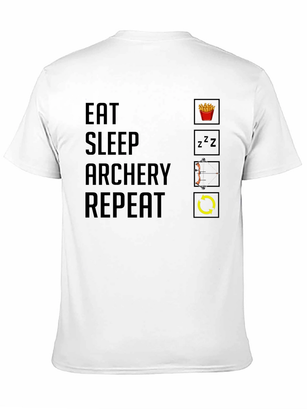 Eat Sleep Archery Repeat Graphic Tee