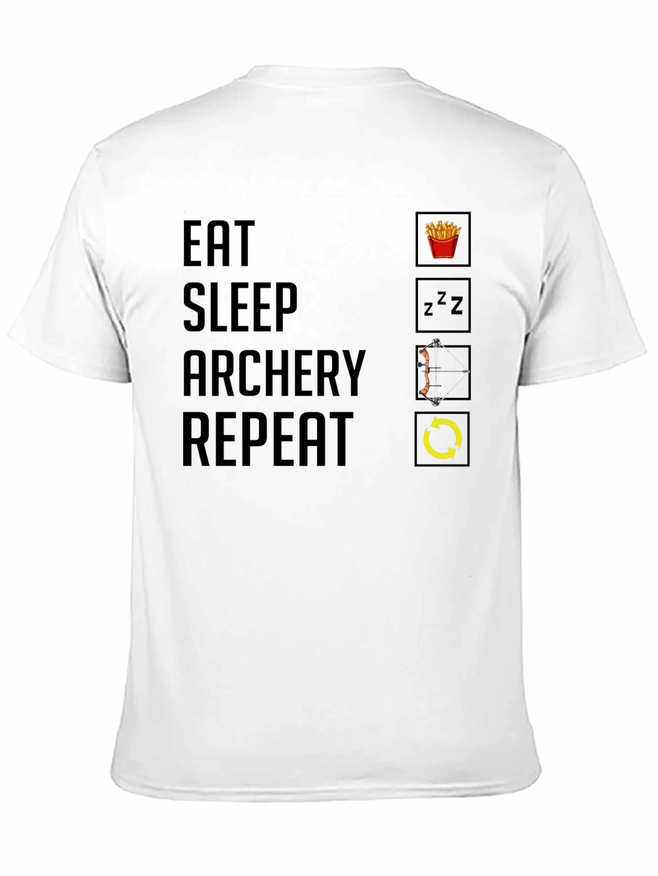 Eat Sleep Archery Repeat Graphic Tee