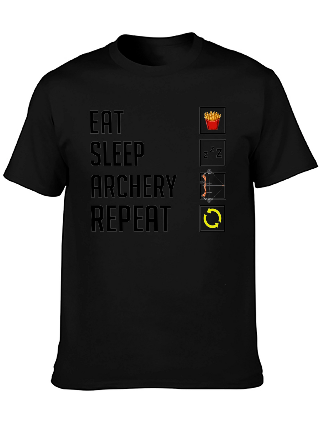 Eat Sleep Archery Repeat Graphic Tee