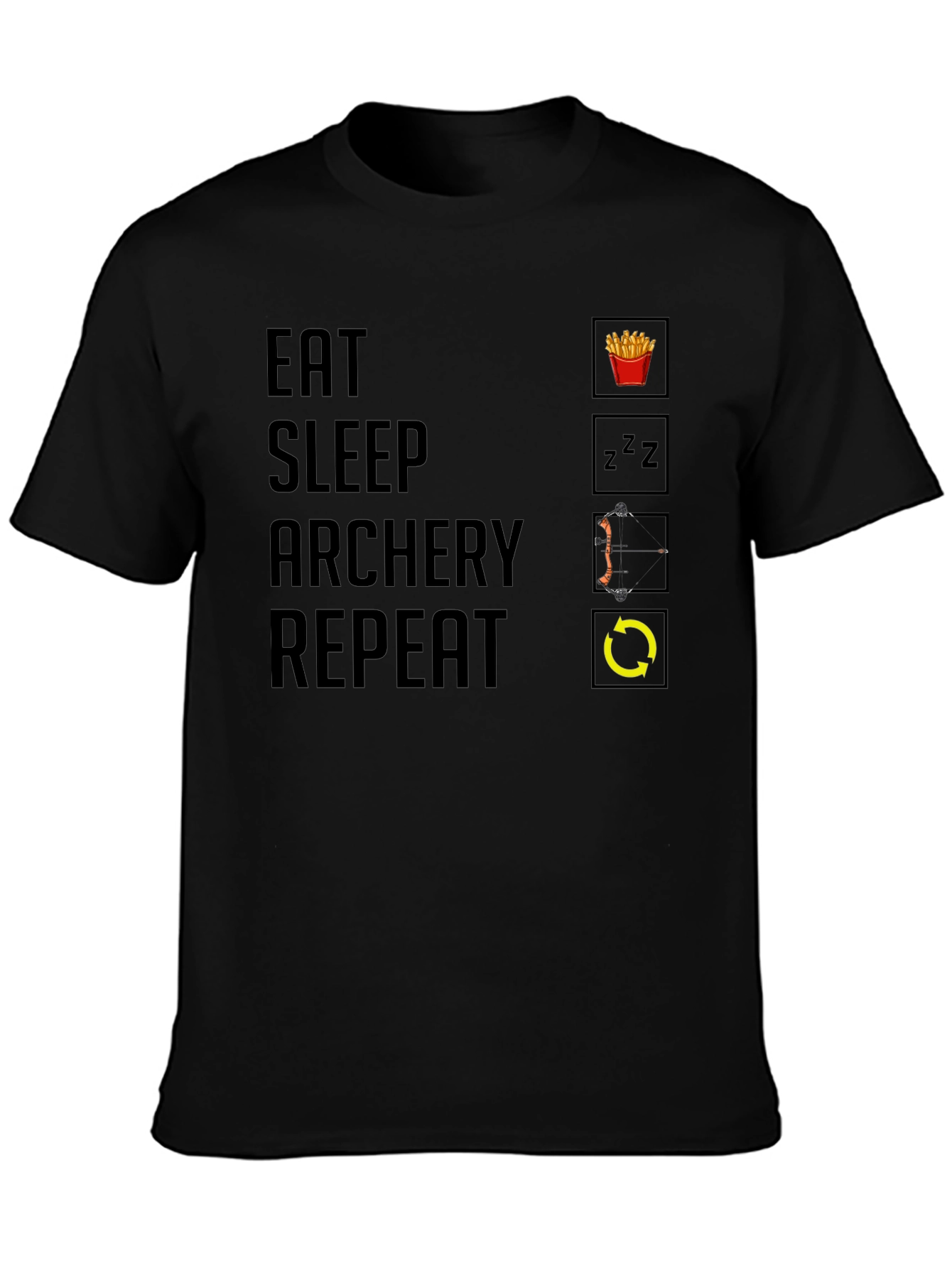 Eat Sleep Archery Repeat Graphic Tee