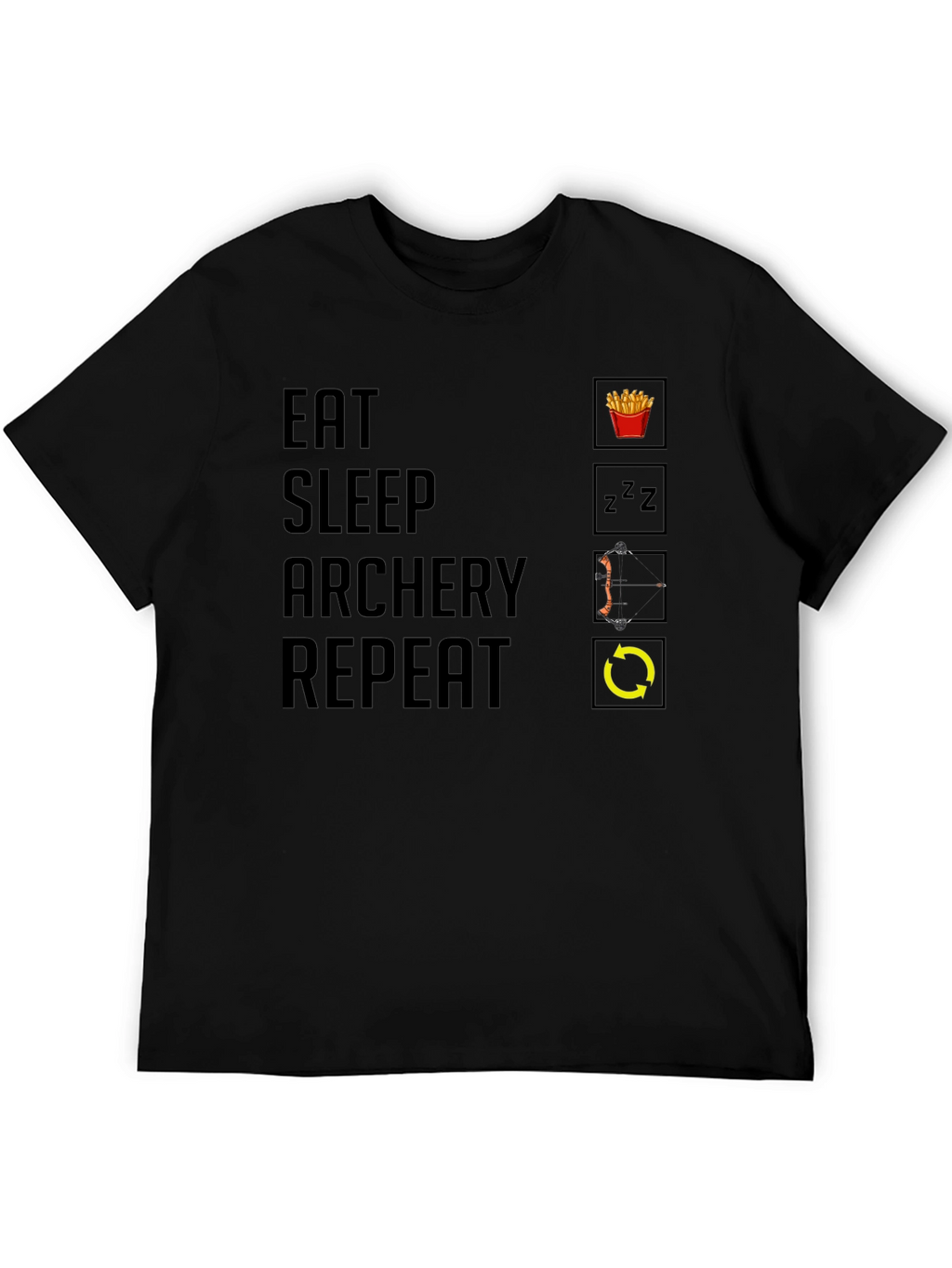 Eat Sleep Archery Repeat Graphic Tee