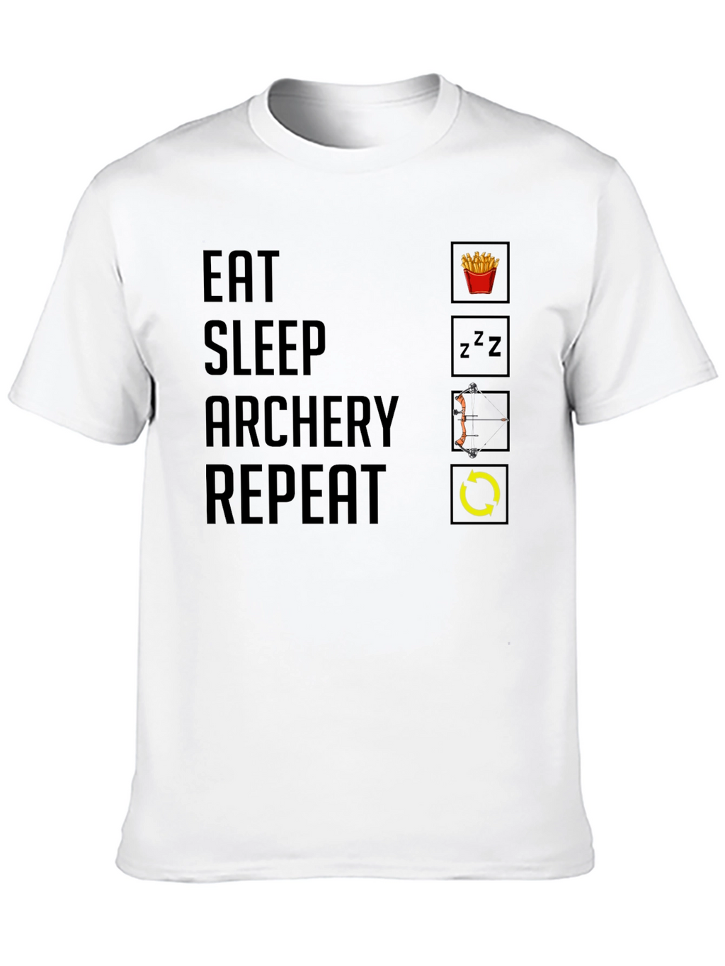 Eat Sleep Archery Repeat Graphic Tee