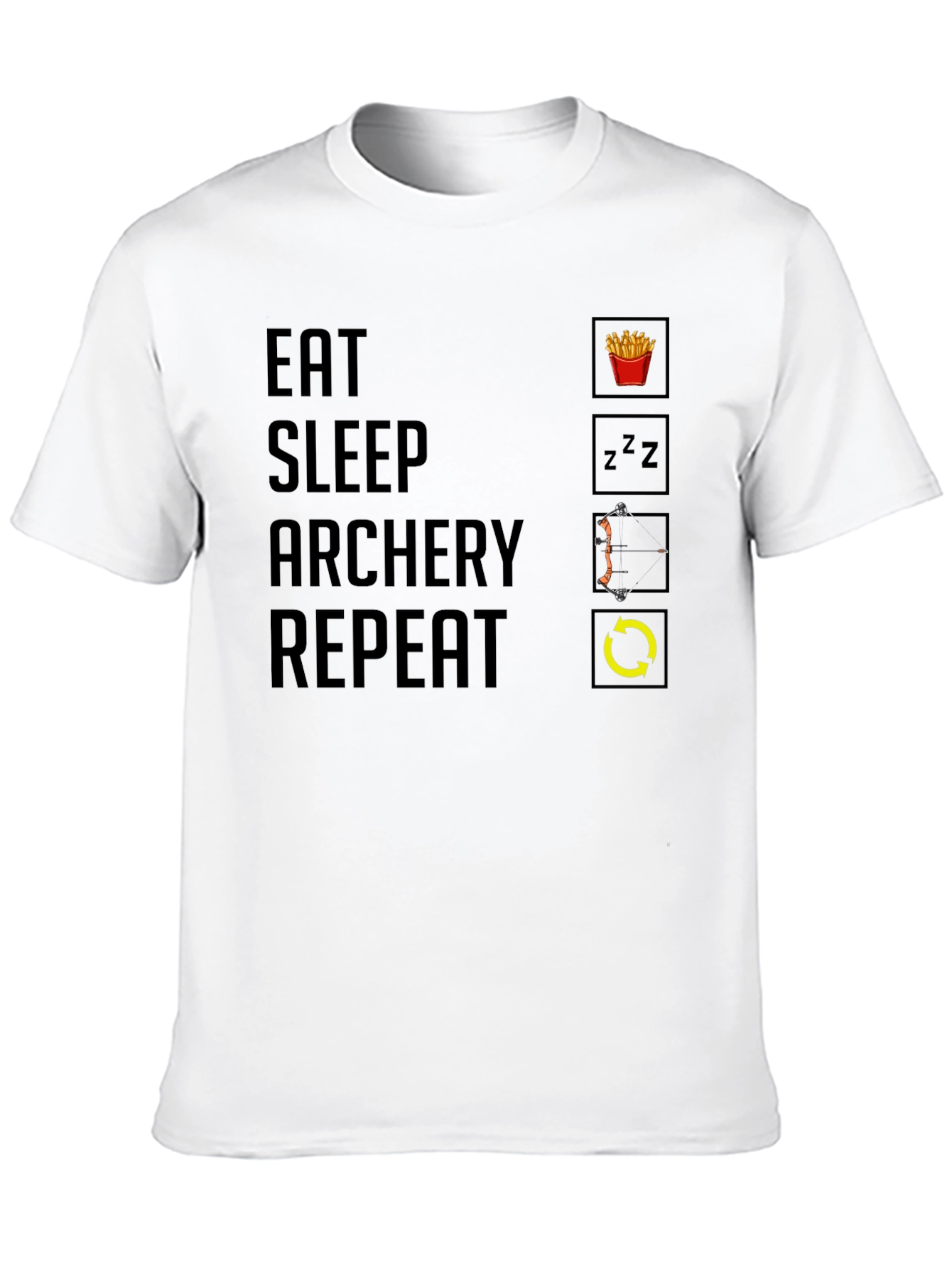 Eat Sleep Archery Repeat Graphic Tee