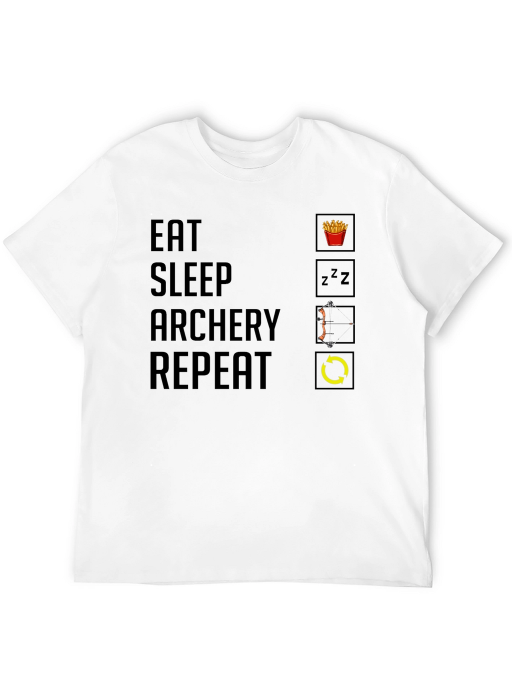 Eat Sleep Archery Repeat Graphic Tee