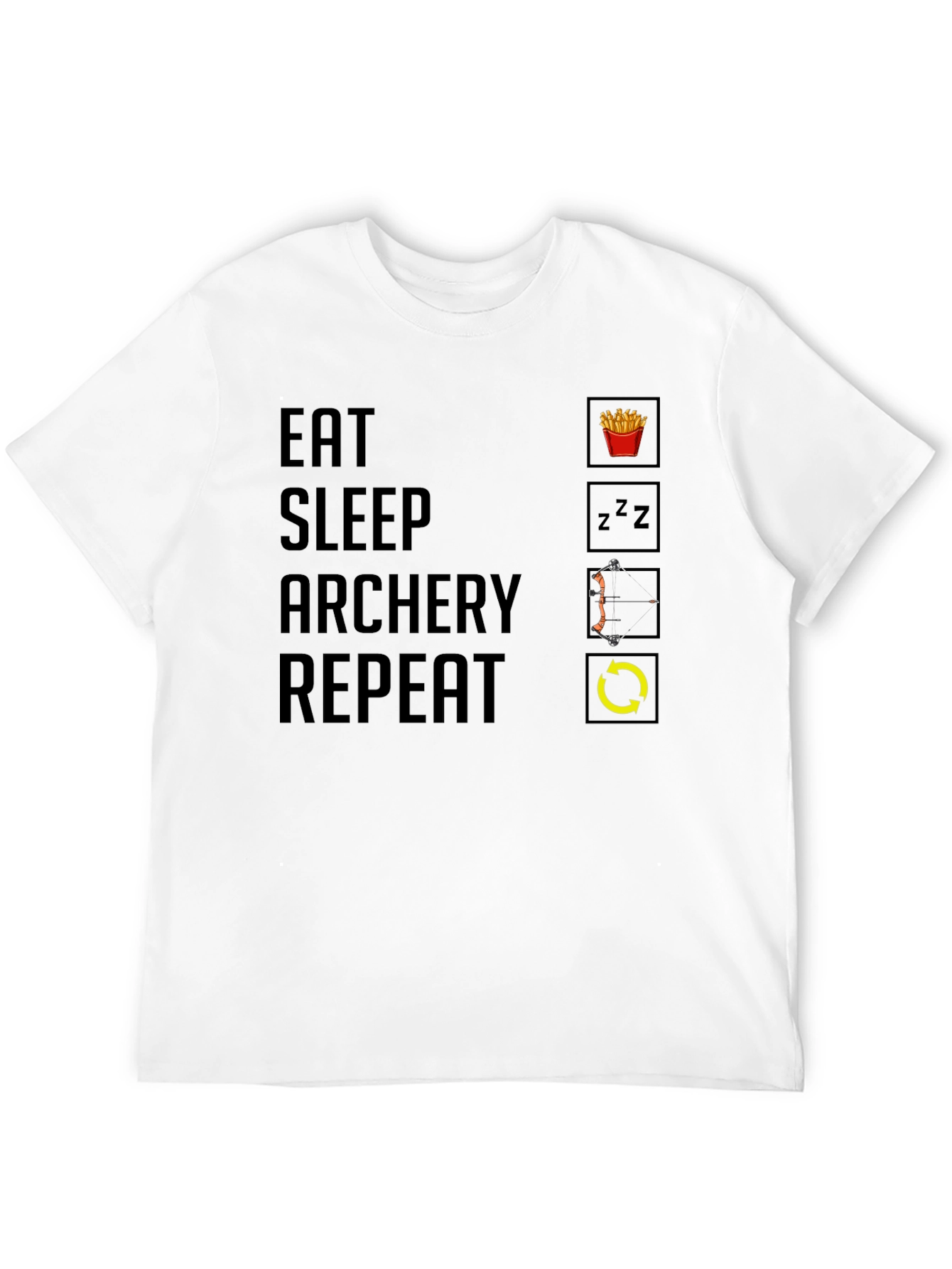 Eat Sleep Archery Repeat Graphic Tee