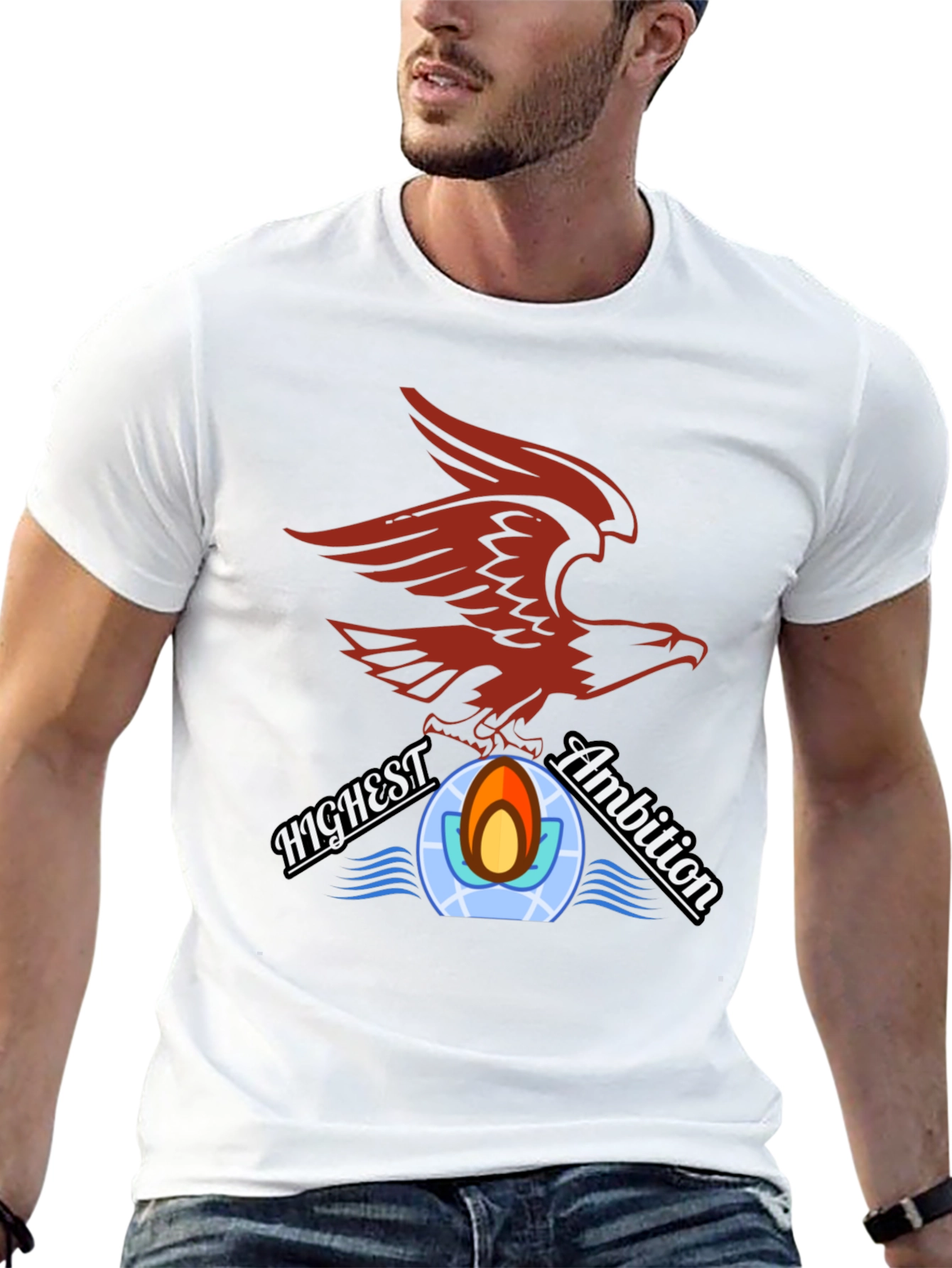 Eagle Crest Graphic Tee - Highest Ambition Design