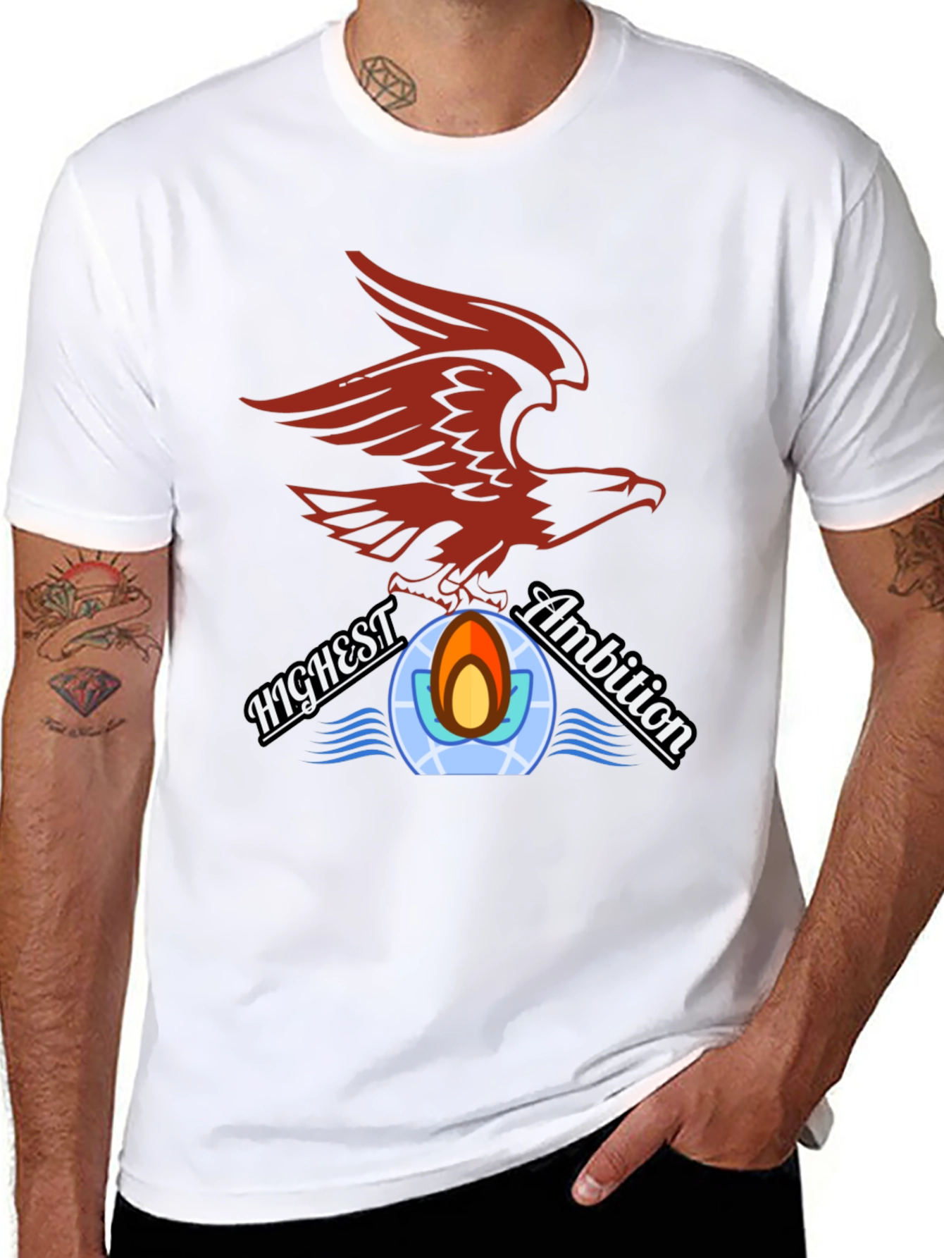 Eagle Crest Graphic Tee - Highest Ambition Design