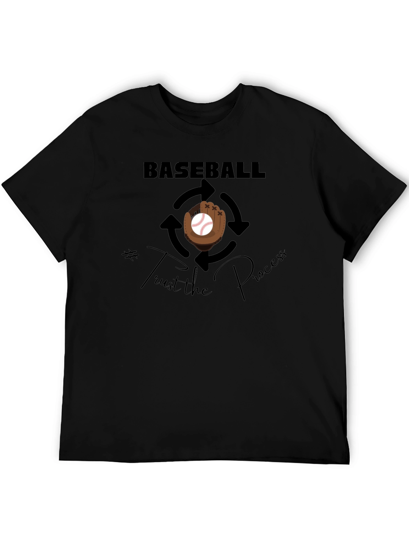 Baseball Trust the Process Graphic T-Shirt