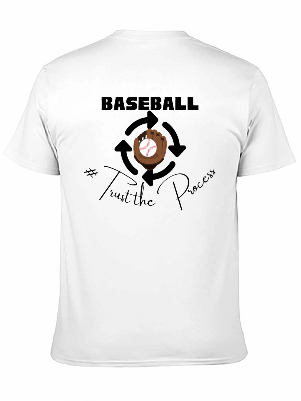 Baseball Trust the Process Graphic T-Shirt