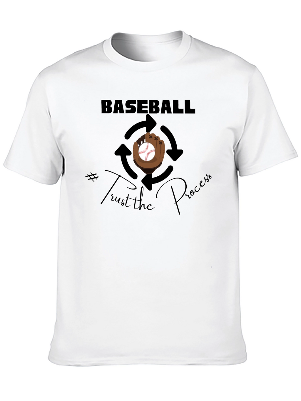 Baseball Trust the Process Graphic T-Shirt