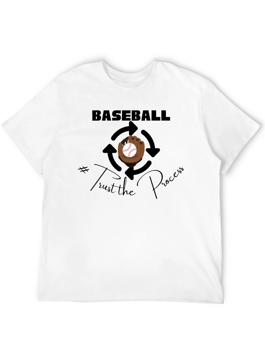 Baseball Trust the Process Graphic T-Shirt