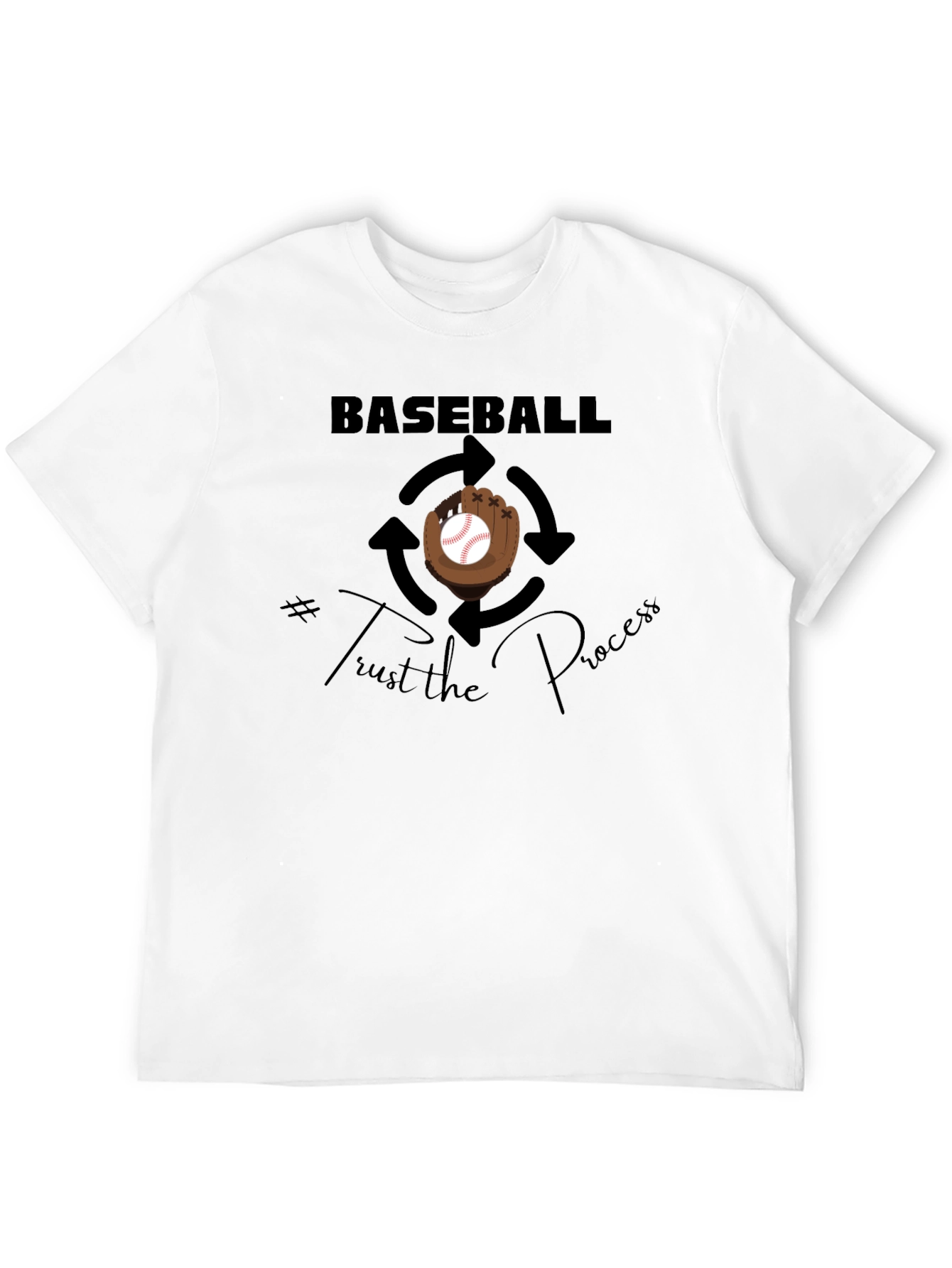 Baseball Trust the Process Graphic T-Shirt