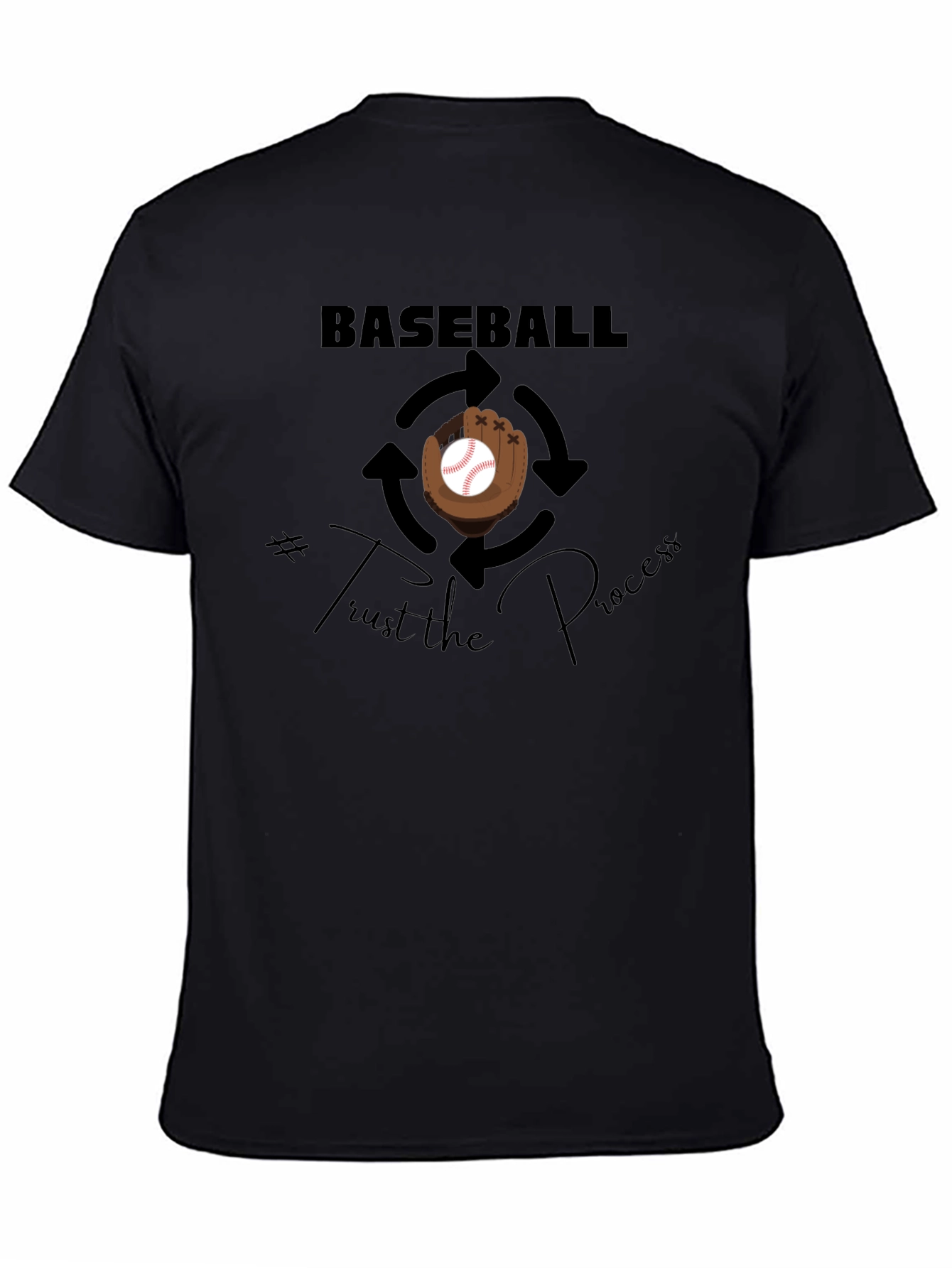 Baseball Trust the Process Graphic T-Shirt